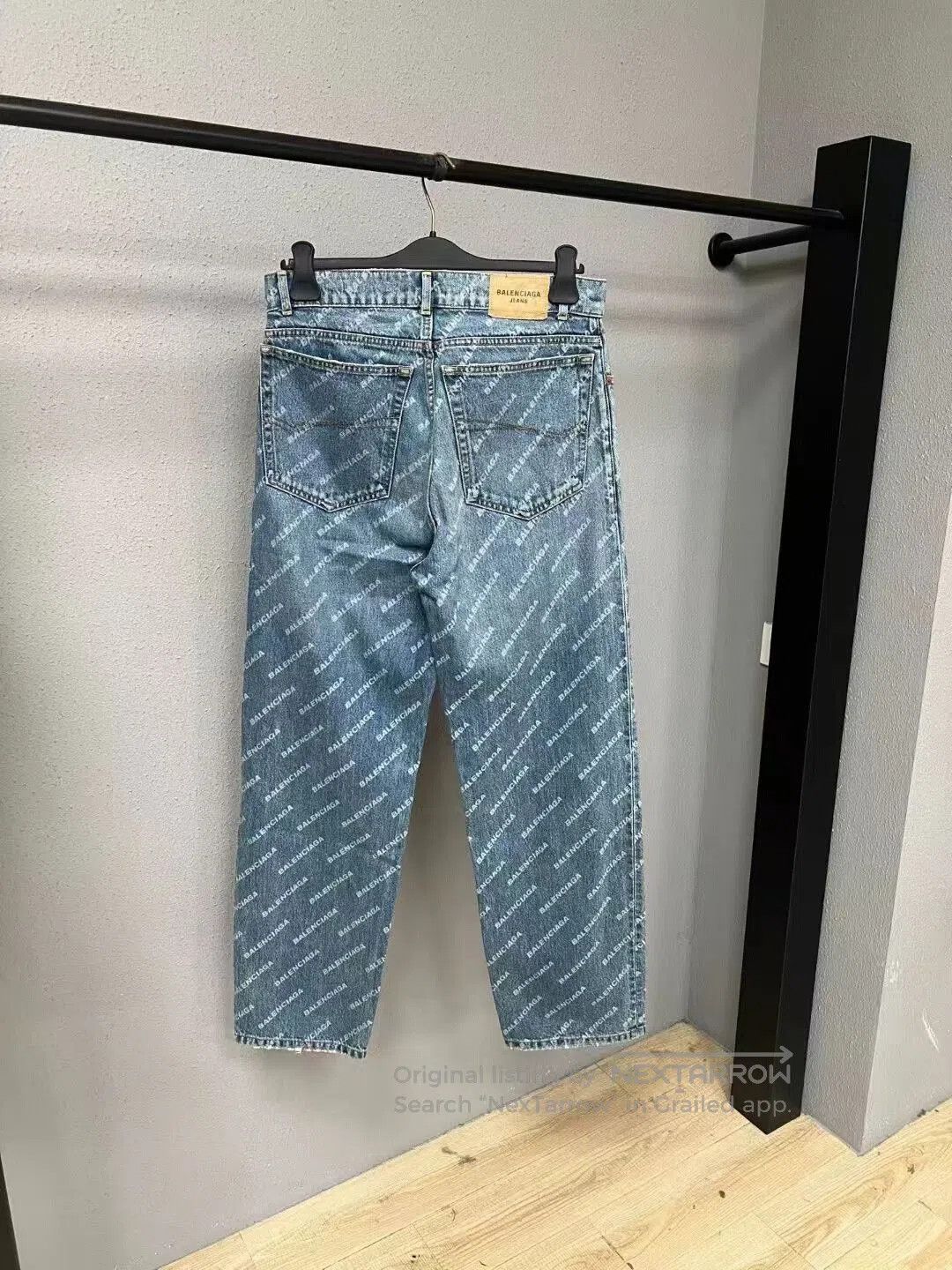 Balenciaga balenciaga full print denim pants. Size US 26 / EU 42 - 2 Thumbnail