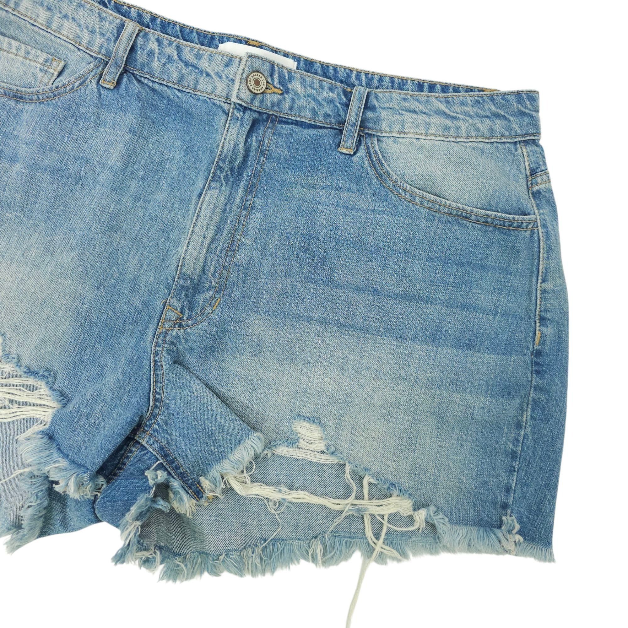 Kancan USA KanCan Isabelle Ultra High Rise Mom Shorts Womens XL Light Size 38" / US 16 / IT 52 - 9 Thumbnail