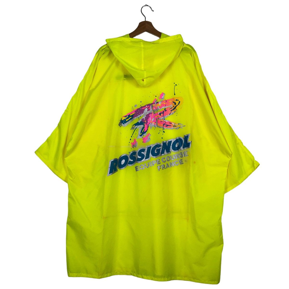 Japanese Brand 🔥Raining Coat Jacket Oversized Rossignol Big Logo Size US M / EU 48-50 / 2 - 1 Thumbnail