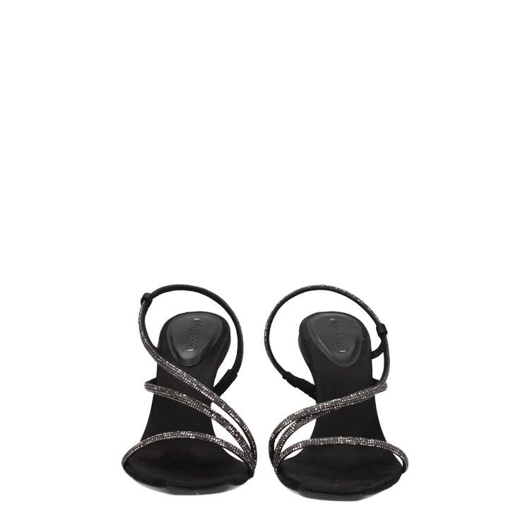 Max Mara ob1o1e1124 Suede Sandals in Black Size US 7 / IT 37 - 3 Thumbnail