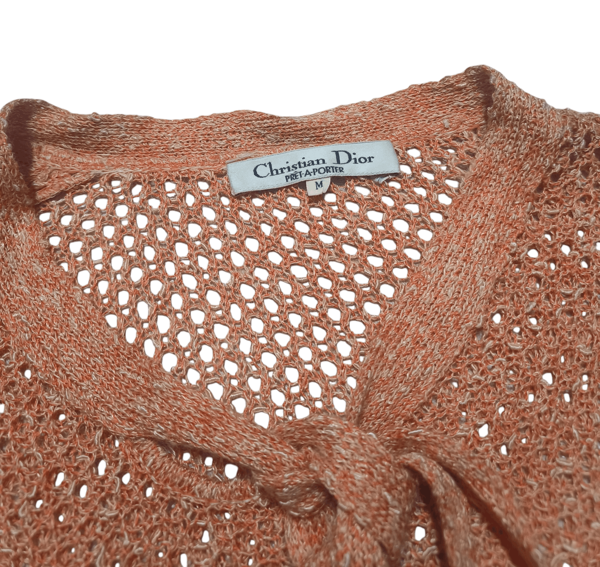 Christian Dior Monsieur Vintage Christian Dior Openwork Knitwear Transparent Sweater Size M / US 6-8 / IT 42-44 - 8 Thumbnail