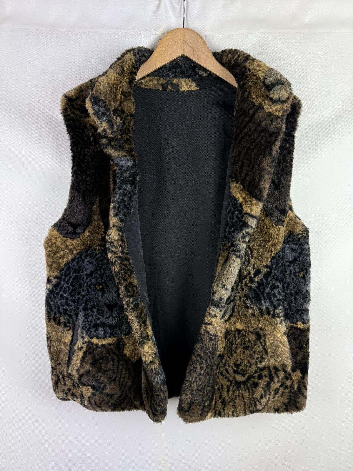 Joseph Ribkoff × Vintage Joseph Ribkoff Animal Print Faux Fur Sleeveless Vest Jacket Size M / US 6-8 / IT 42-44 - 16 Thumbnail