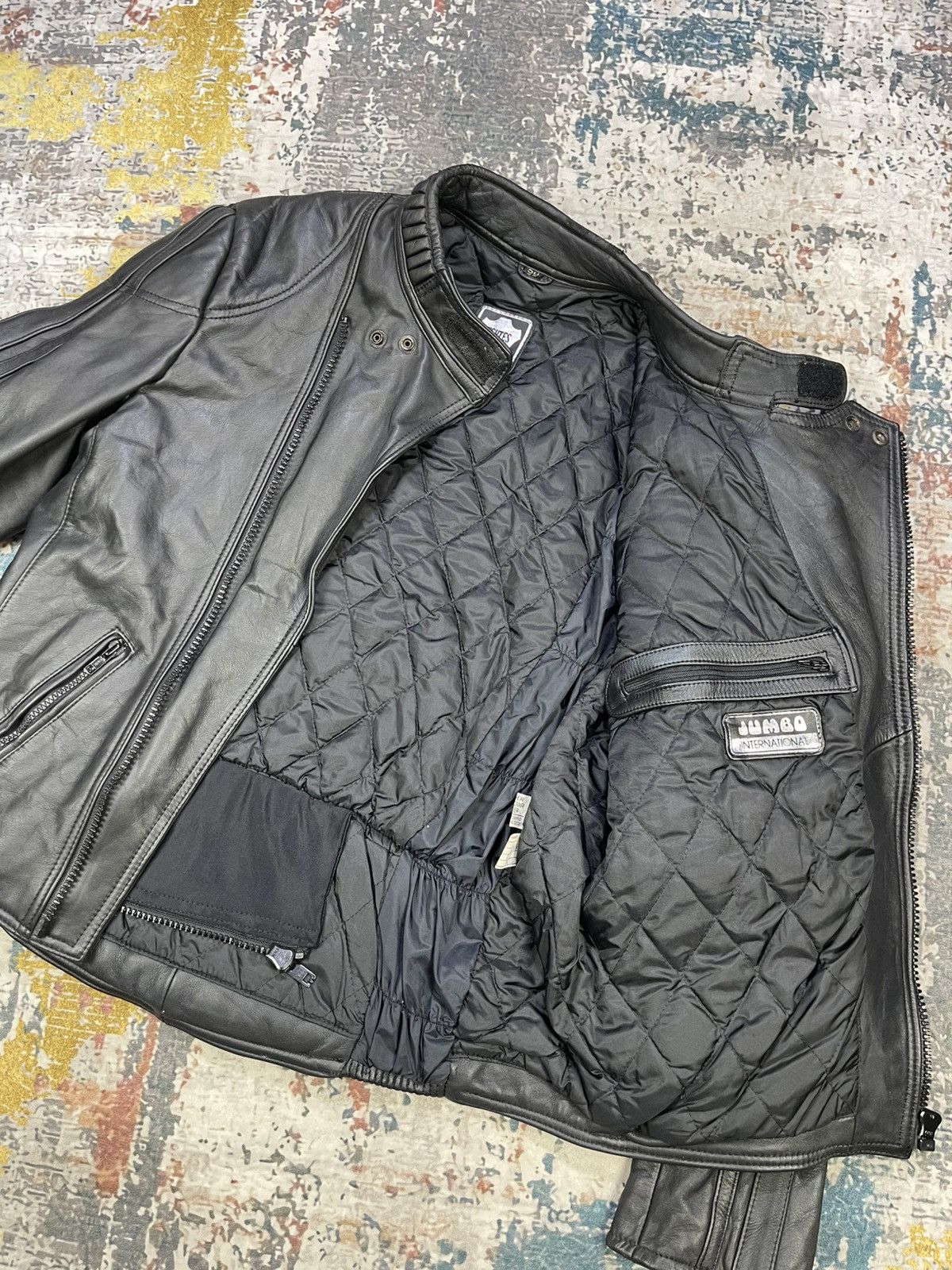 Harley Davidson Vtg Genuine Leather Padded Panel Motorcycle Jacket Size US M / EU 48-50 / 2 - 5 Thumbnail