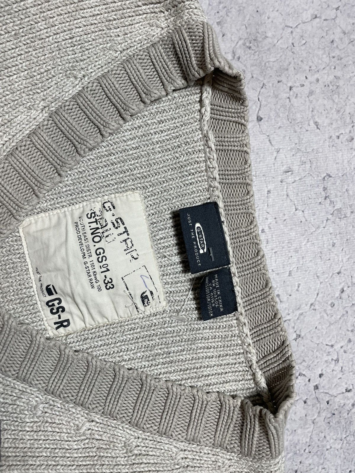 G-Star × Japanese Brand Vintage Avant Garde Knit Sweater G Star Raw Hype V-Neck Size US L / EU 52-54 / 3 - 7 Thumbnail