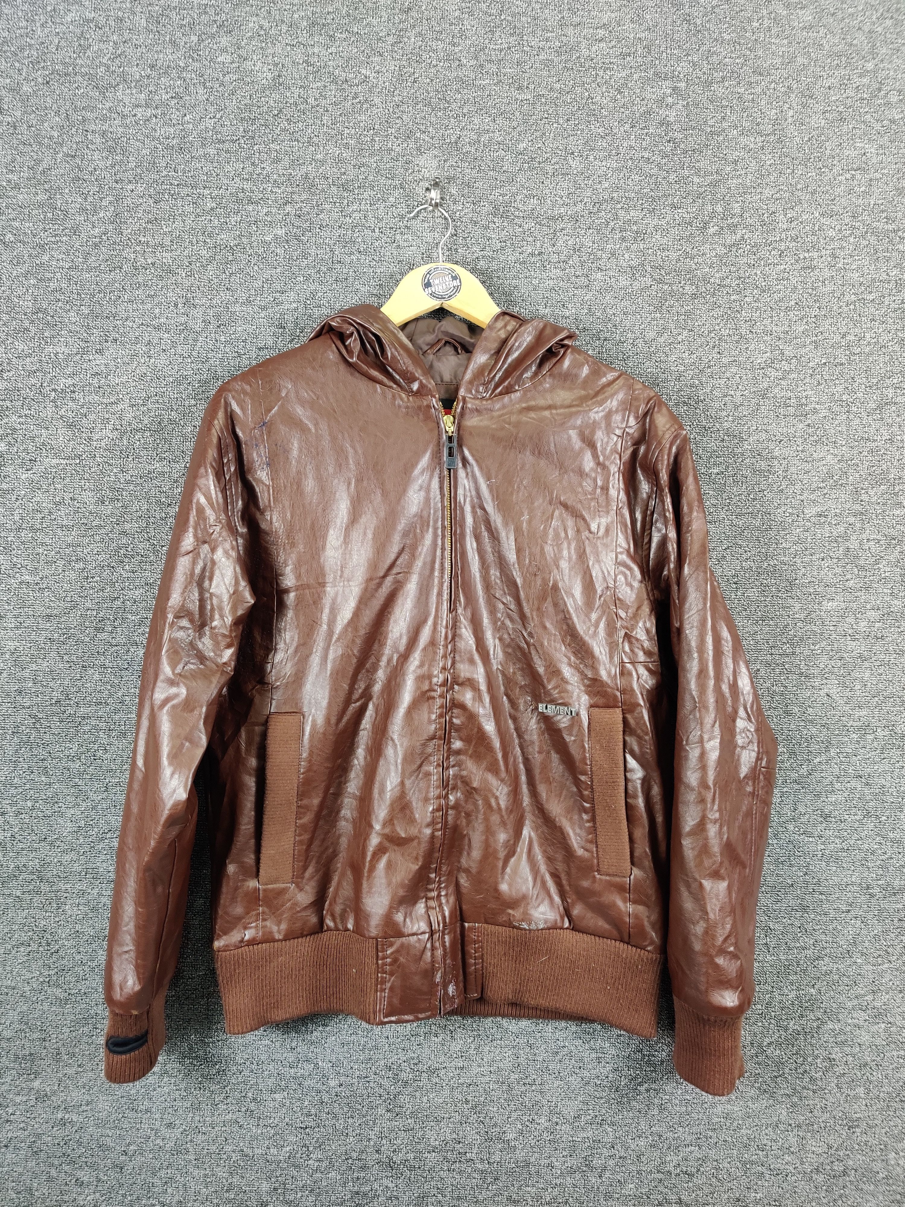 Element Vintage Element Skateboard PVC Bomber Jacket Size US M / EU 48-50 / 2 - 1 Thumbnail