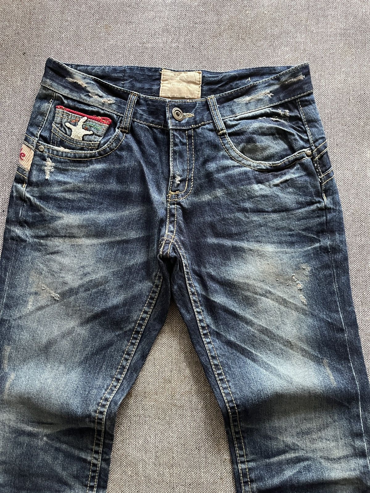 Japanese Brand yoshitomo Nara Lolita Faded Jeans Size US 31 - 9 Thumbnail