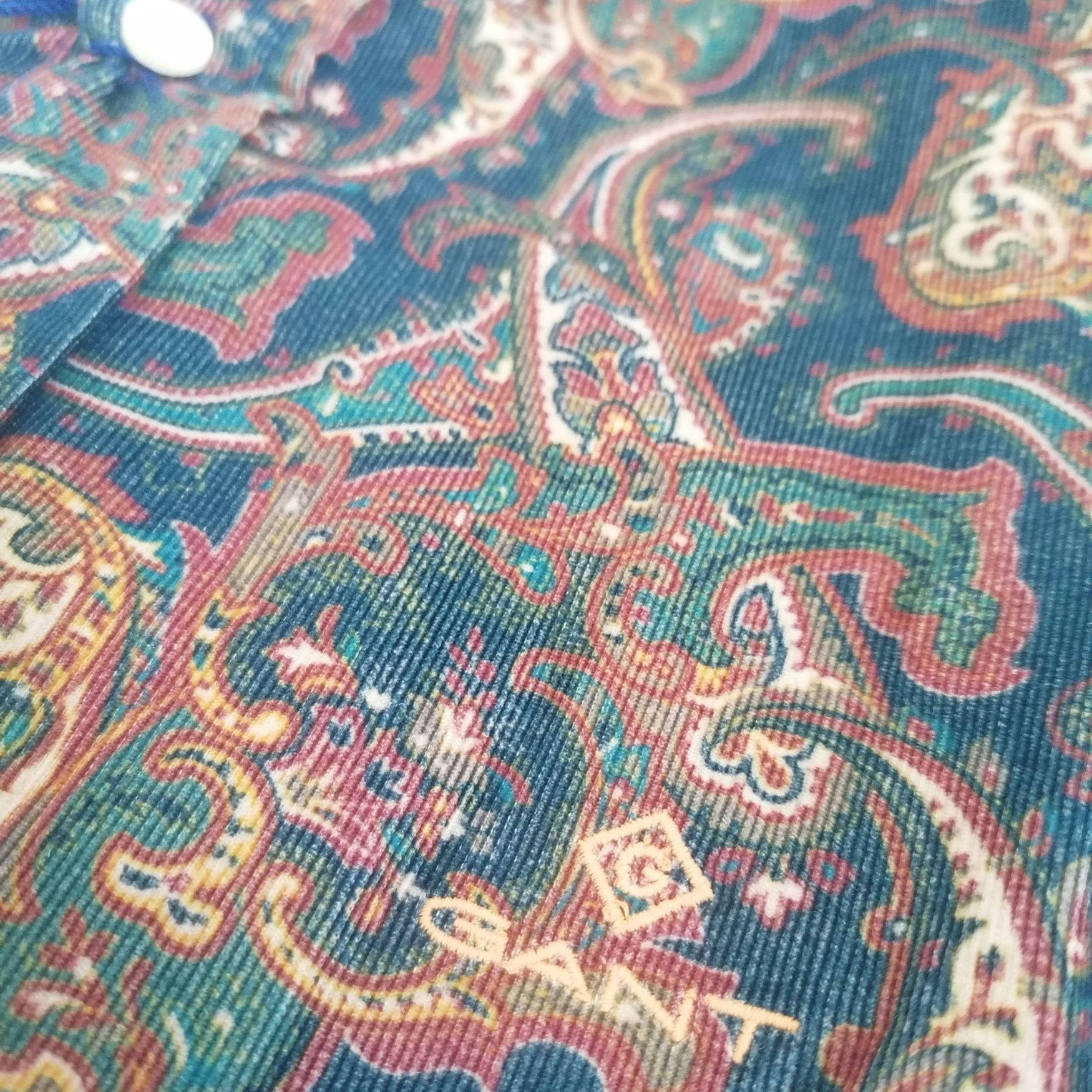Gant GANT "Paisley Print" Corduroy baroque-style Shirt Size US M / EU 48-50 / 2 - 18 Thumbnail