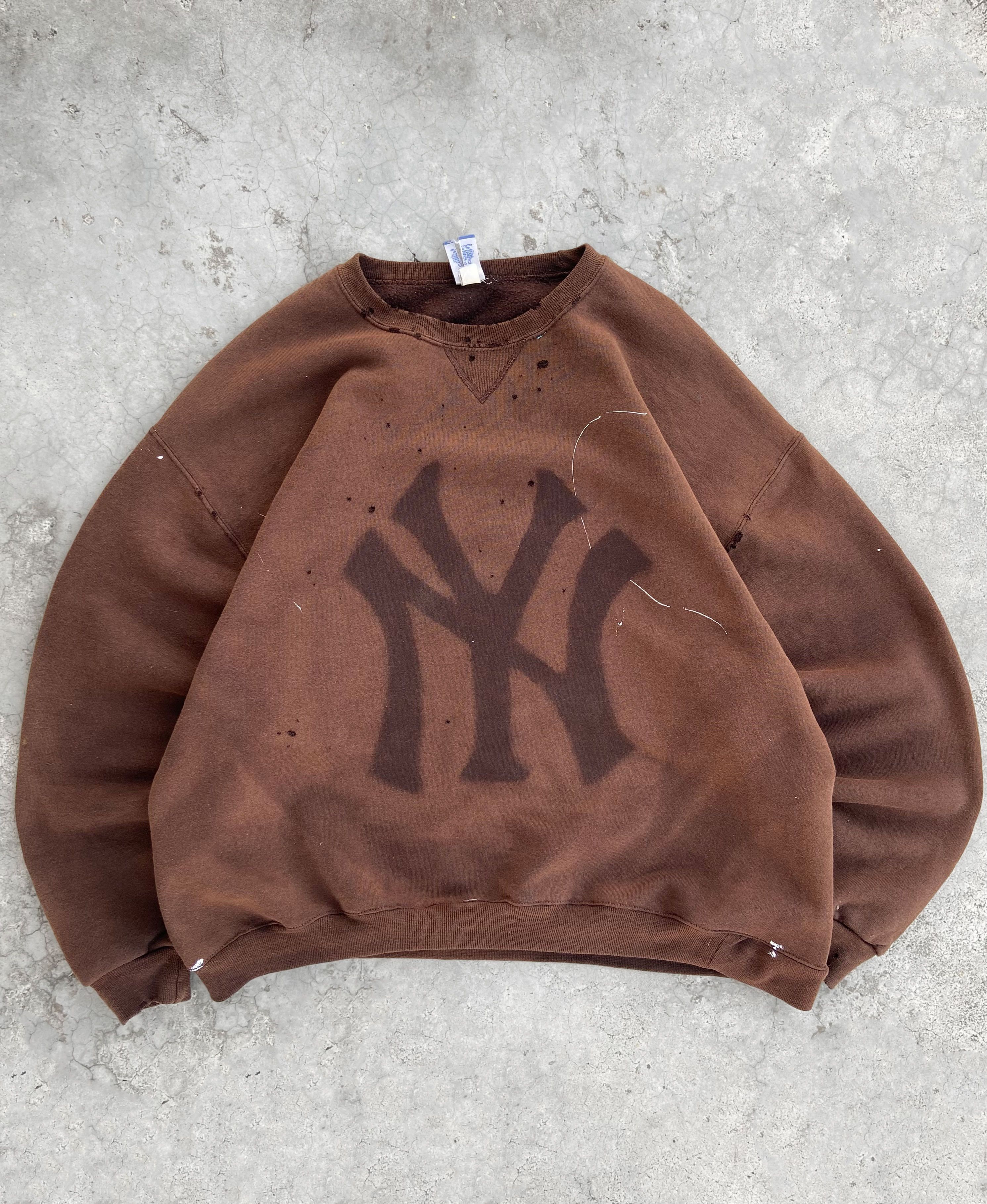 Vintage RUSSELL FADED DISTRESSED THRASHED CREWNECK Size US XL / EU 56 / 4 - 13 Thumbnail