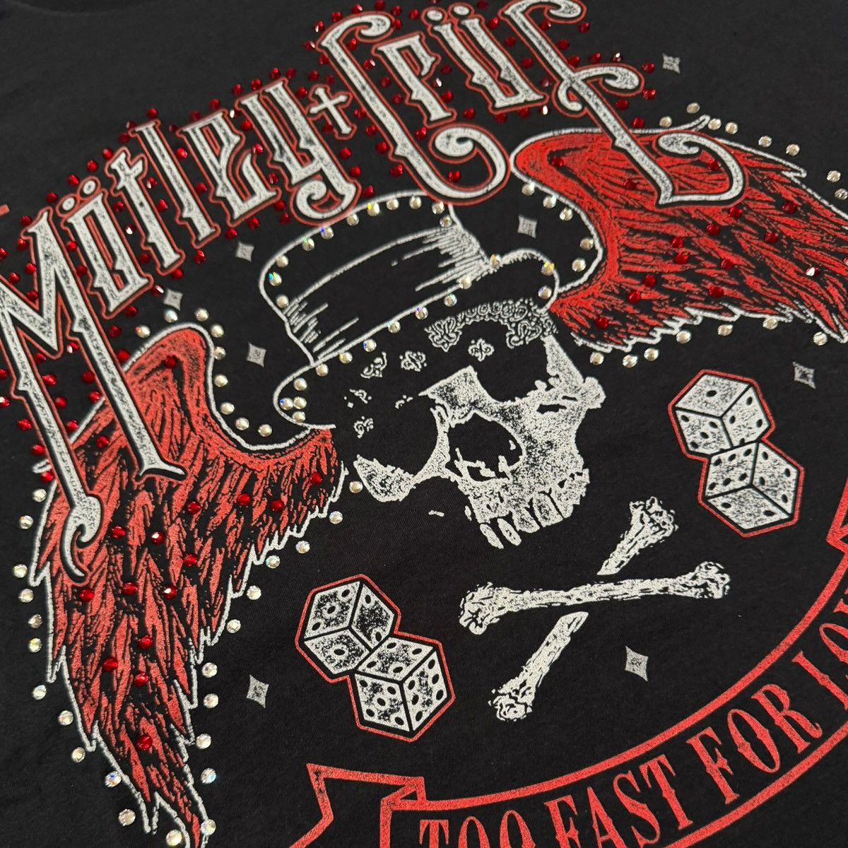 Vintage T shirt vintage motley crue custom swarovsky Size US XL / EU 56 / 4 - 1 Thumbnail