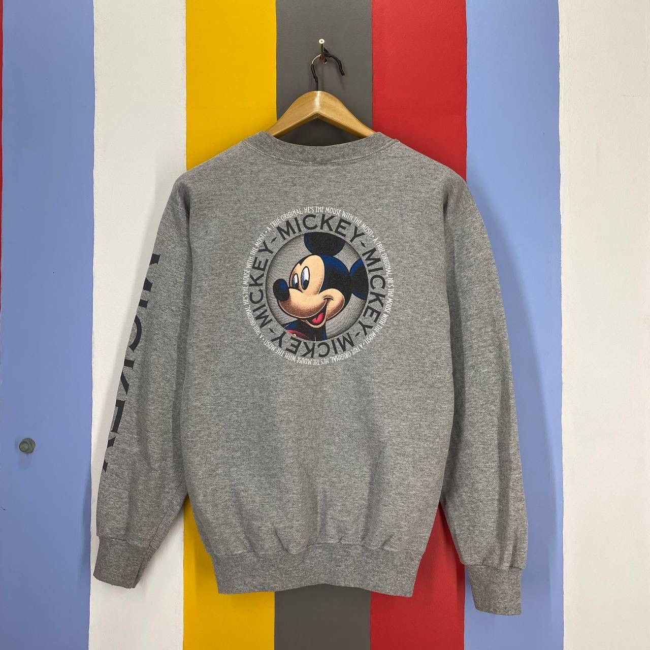Disney 90s Vintage MICKEY MOUSE 50/50 Sweatshirt #2193/21 Size US S / EU 44-46 / 1 - 1 Thumbnail