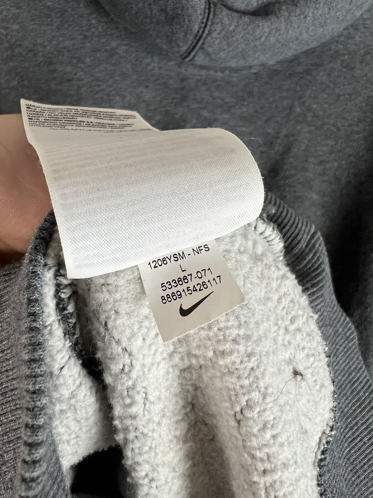 Nike Nike Y2K Spellout Big Logo Back Swoosh Vintage Zip Hoodie L Size US L / EU 52-54 / 3 - 4 Thumbnail