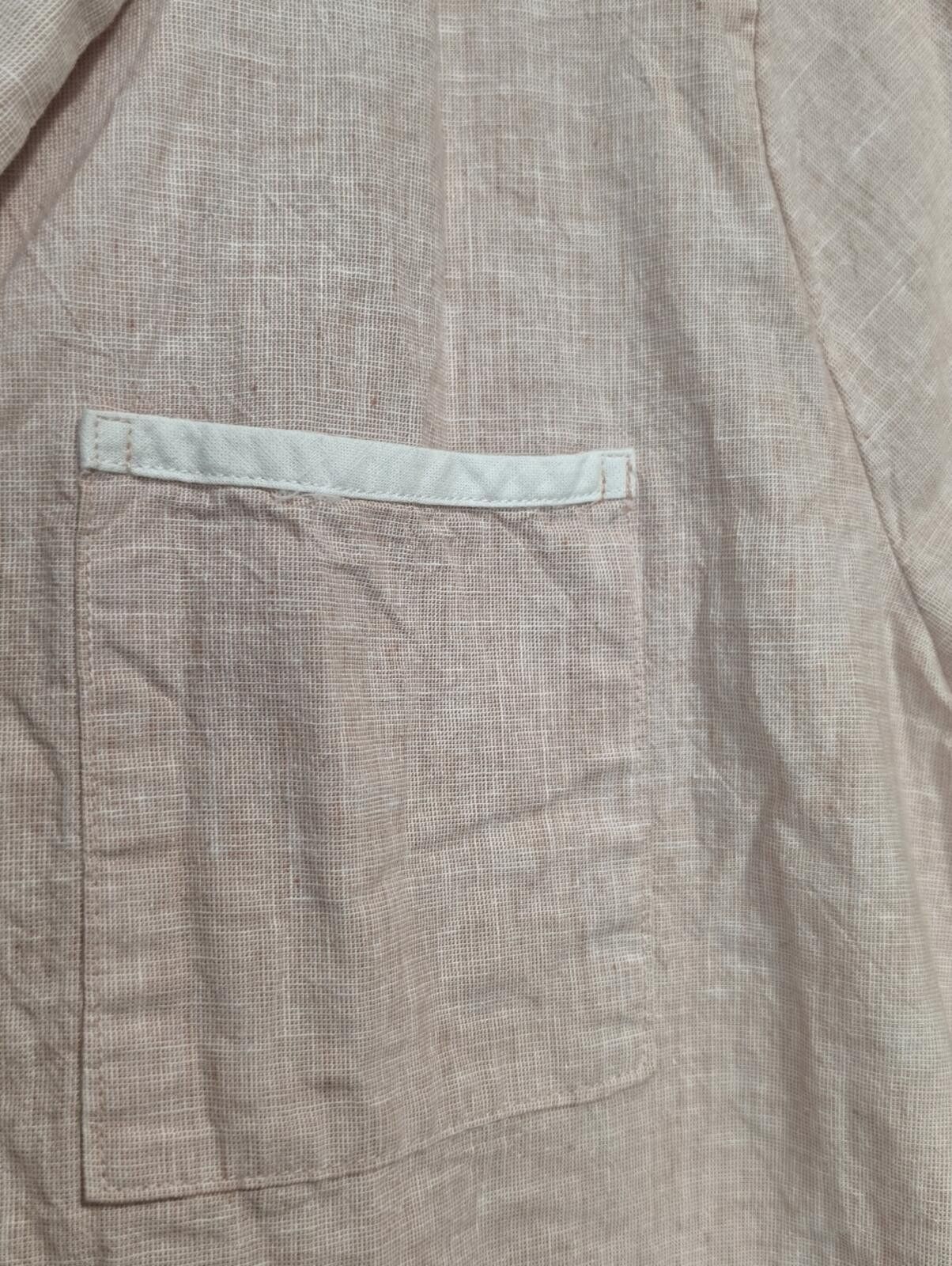 semanticdesign Soma Laundered Cotton Short-Sleeve Notch Collar Pajama Top Size ONE SIZE - 4 Thumbnail