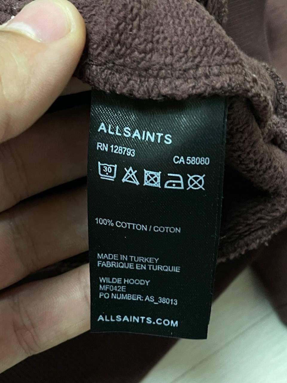 Allsaints × Vintage Allsaints ZIP Up Hoodie Small Center Logo Oversized Y2K Size US S / EU 44-46 / 1 - 9 Thumbnail