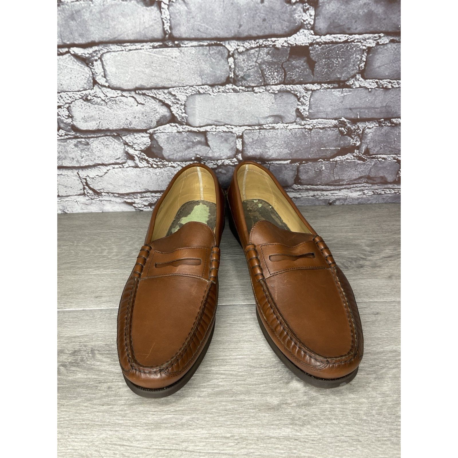 Mephisto Mephisto Spinnaker Brown Leather Penny Loafers Casual Shoes Size US 11.5 / EU 44-45 - 14 Thumbnail