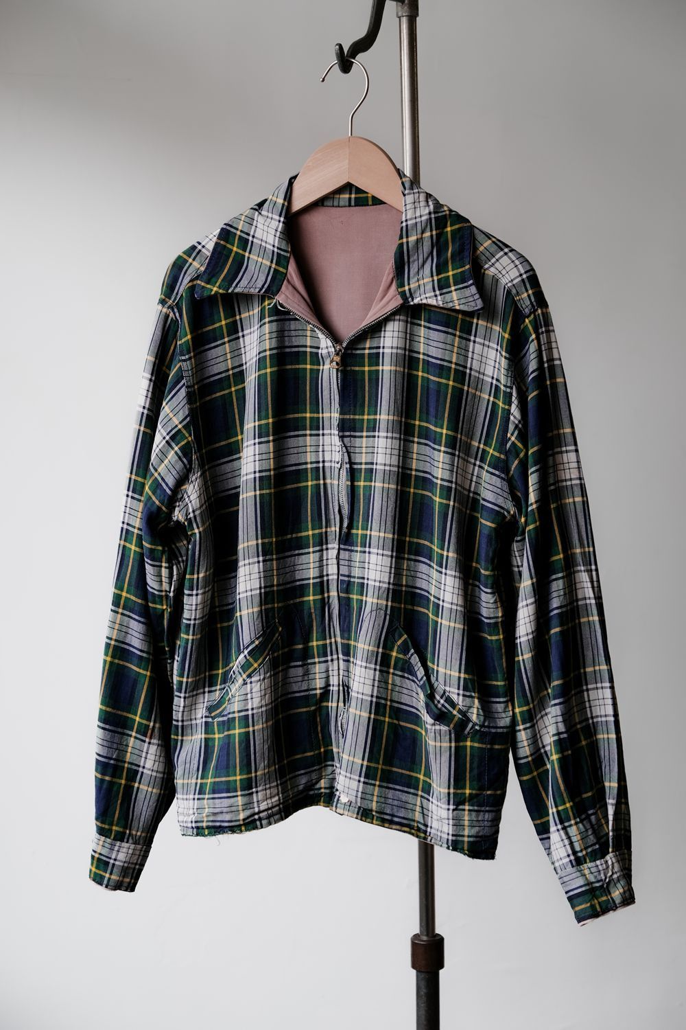 Vintage 1950’s Reversible Drizzler Style Gabardine Jacket Size US M / EU 48-50 / 2 - 2 Thumbnail