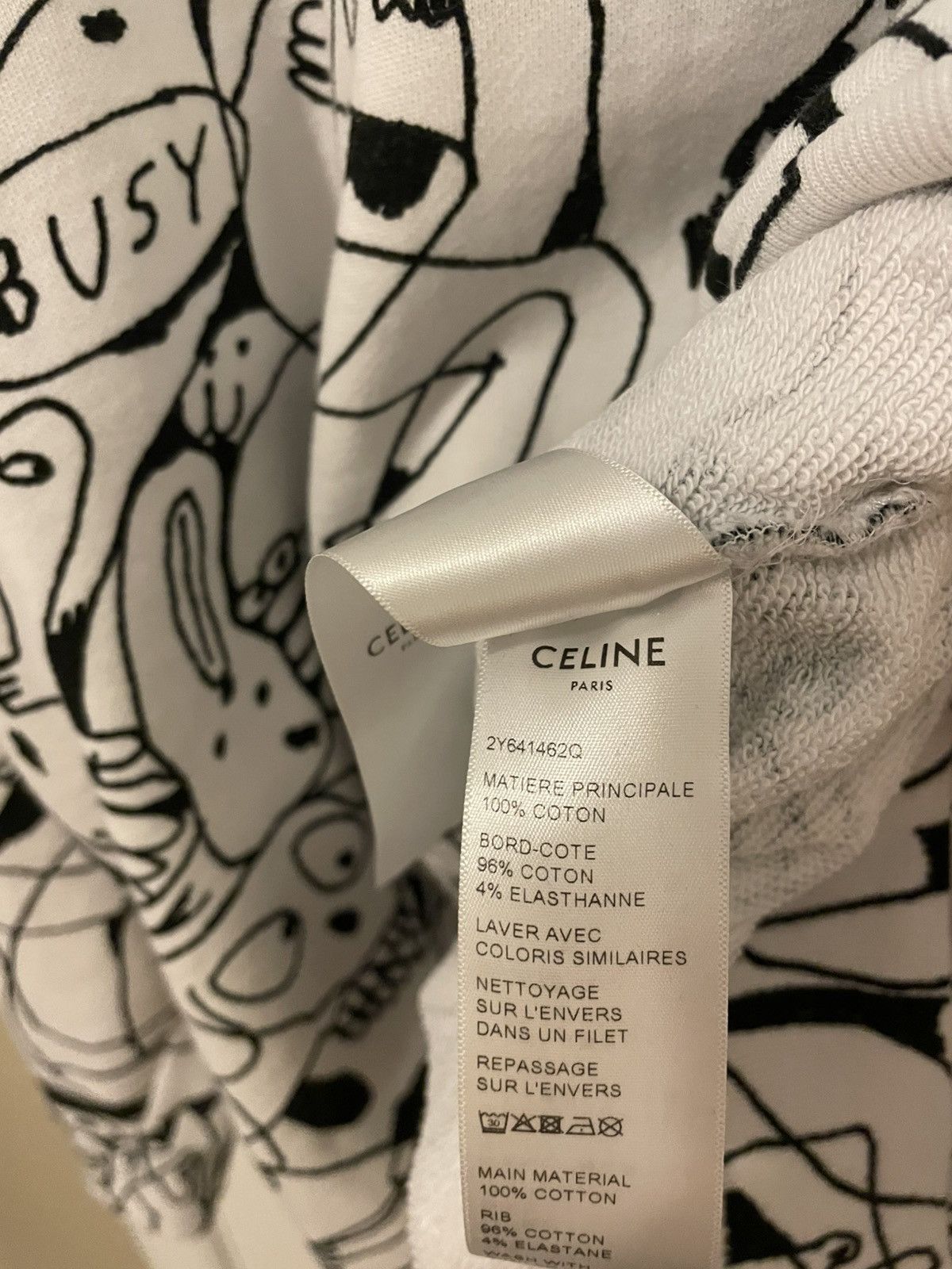 Celine SS22 Cosmic Cruiser ‘Busy’ AOP Hoodie Size US M / EU 48-50 / 2 - 5 Thumbnail