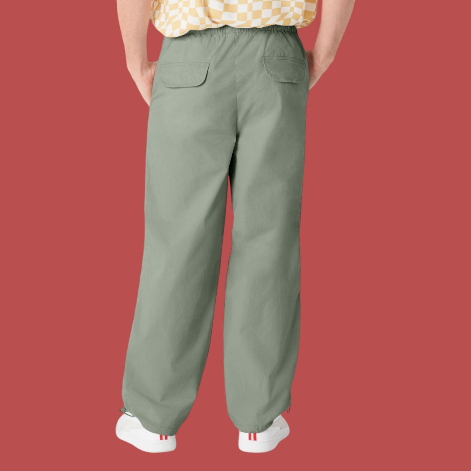 Arizona Jean Co. Arizona - Men's Drawstring Waist Baggy Fit Cargo Pant - Gree Size ONE SIZE - 2 Thumbnail