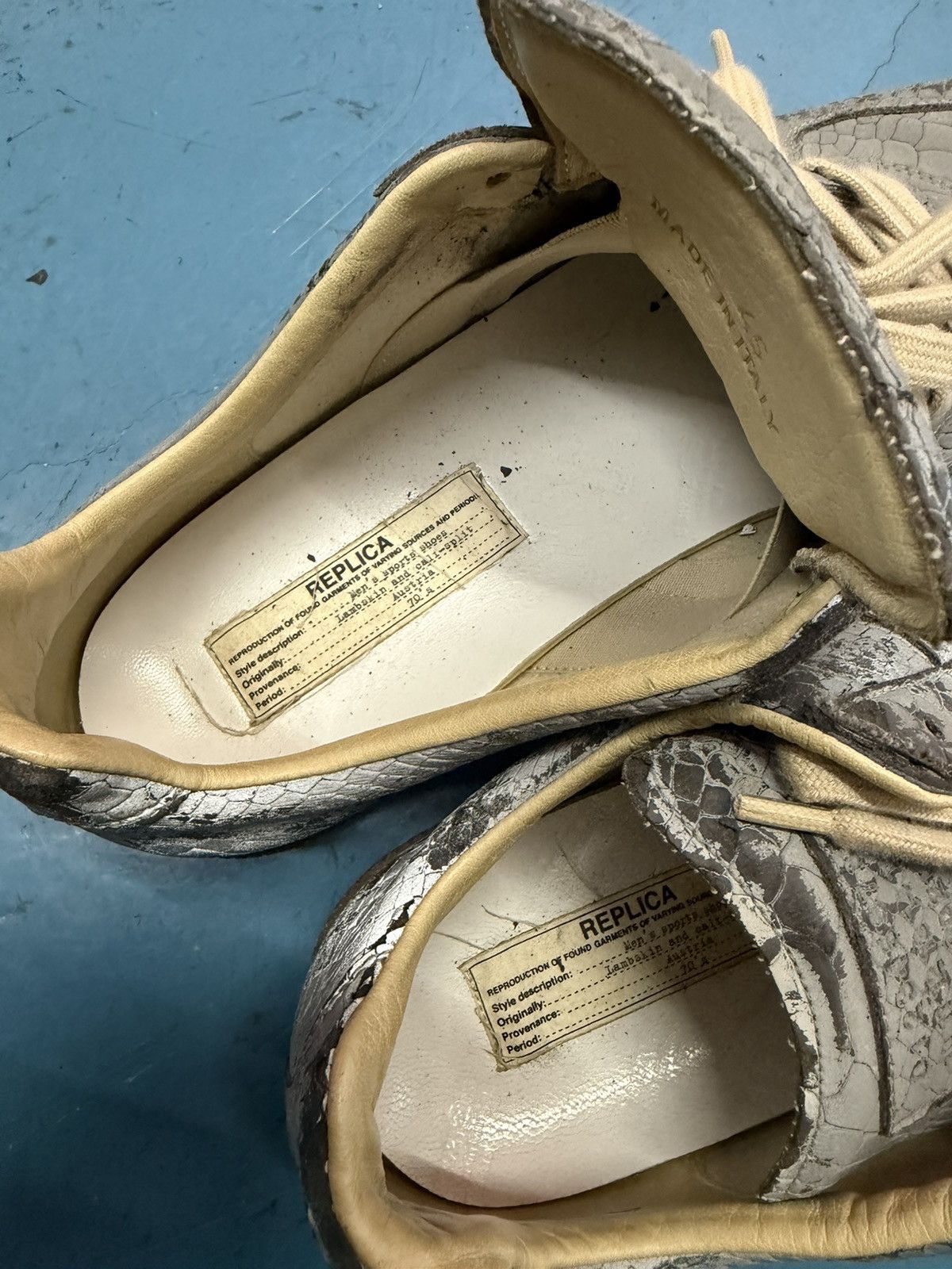 Maison Margiela MARGIELA 3M SNAKE SKIN GAT LOW Size US 12 / EU 45 - 5 Thumbnail