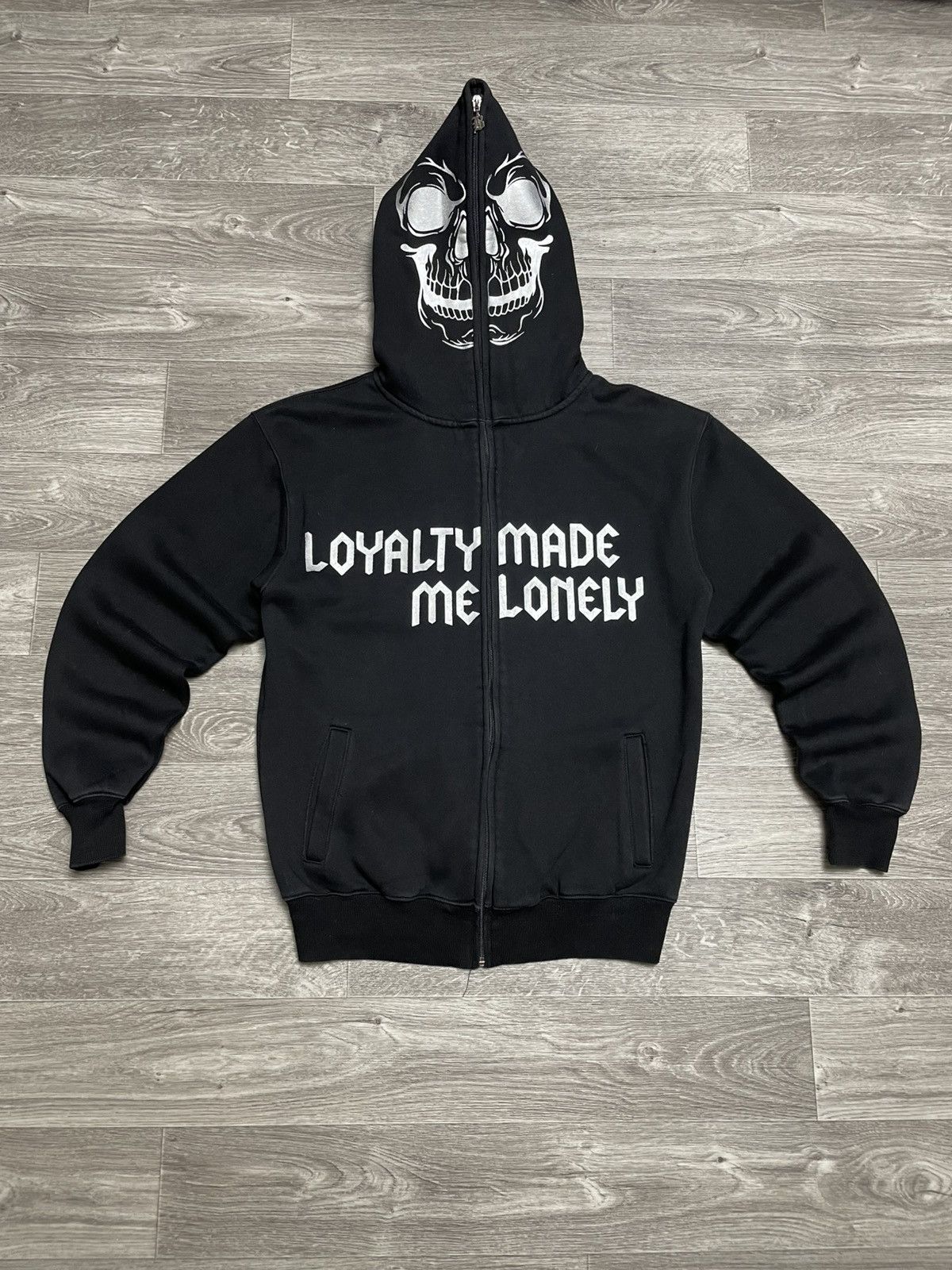 Other Vintage Skeleton Skull Head Full Zip-Up Hoodie Y2K Size US M / EU 48-50 / 2 - 1 Thumbnail