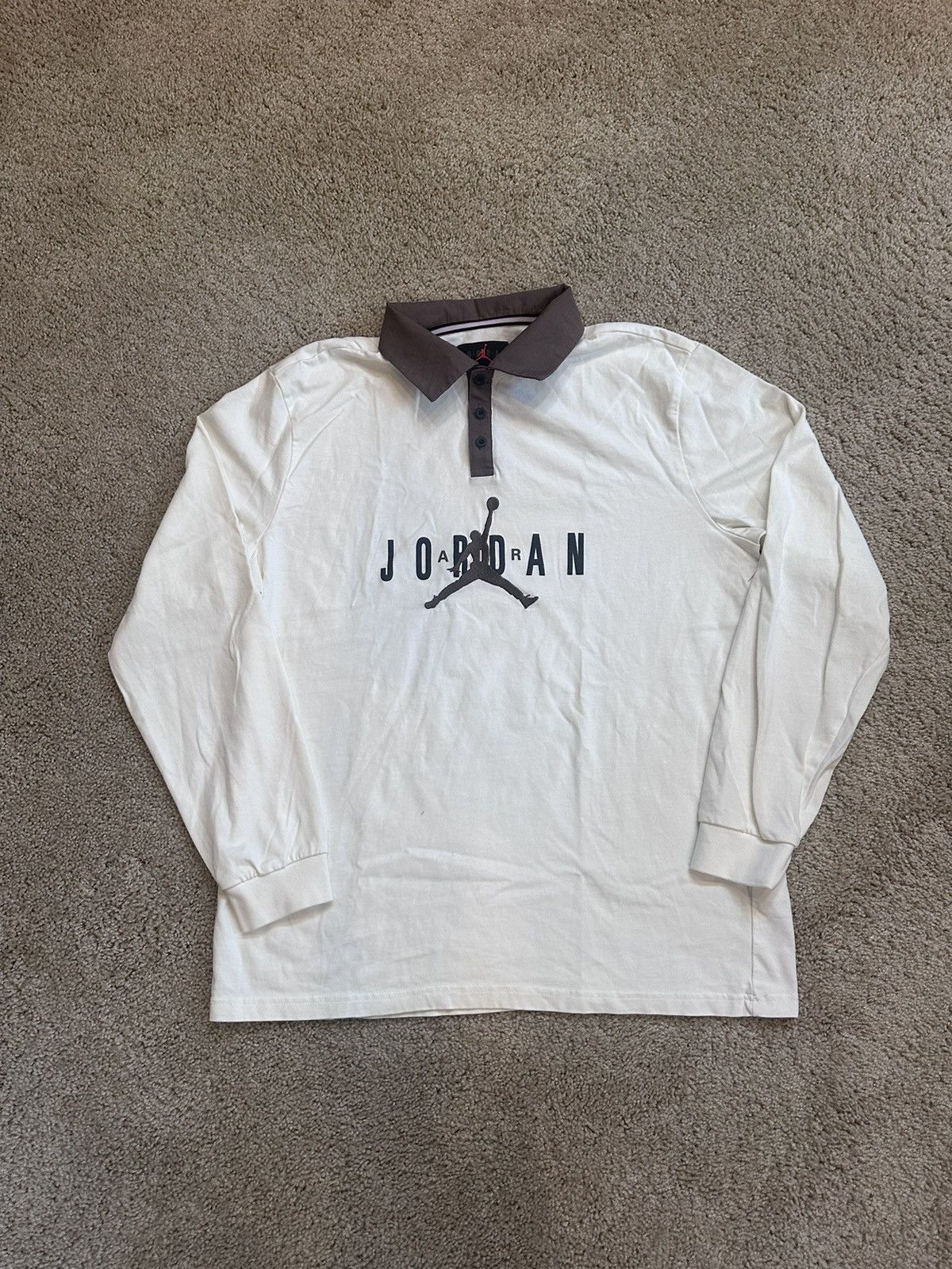 Jordan Brand Air Jordan Long Sleeve Polo Size US L / EU 52-54 / 3 - 1 Thumbnail