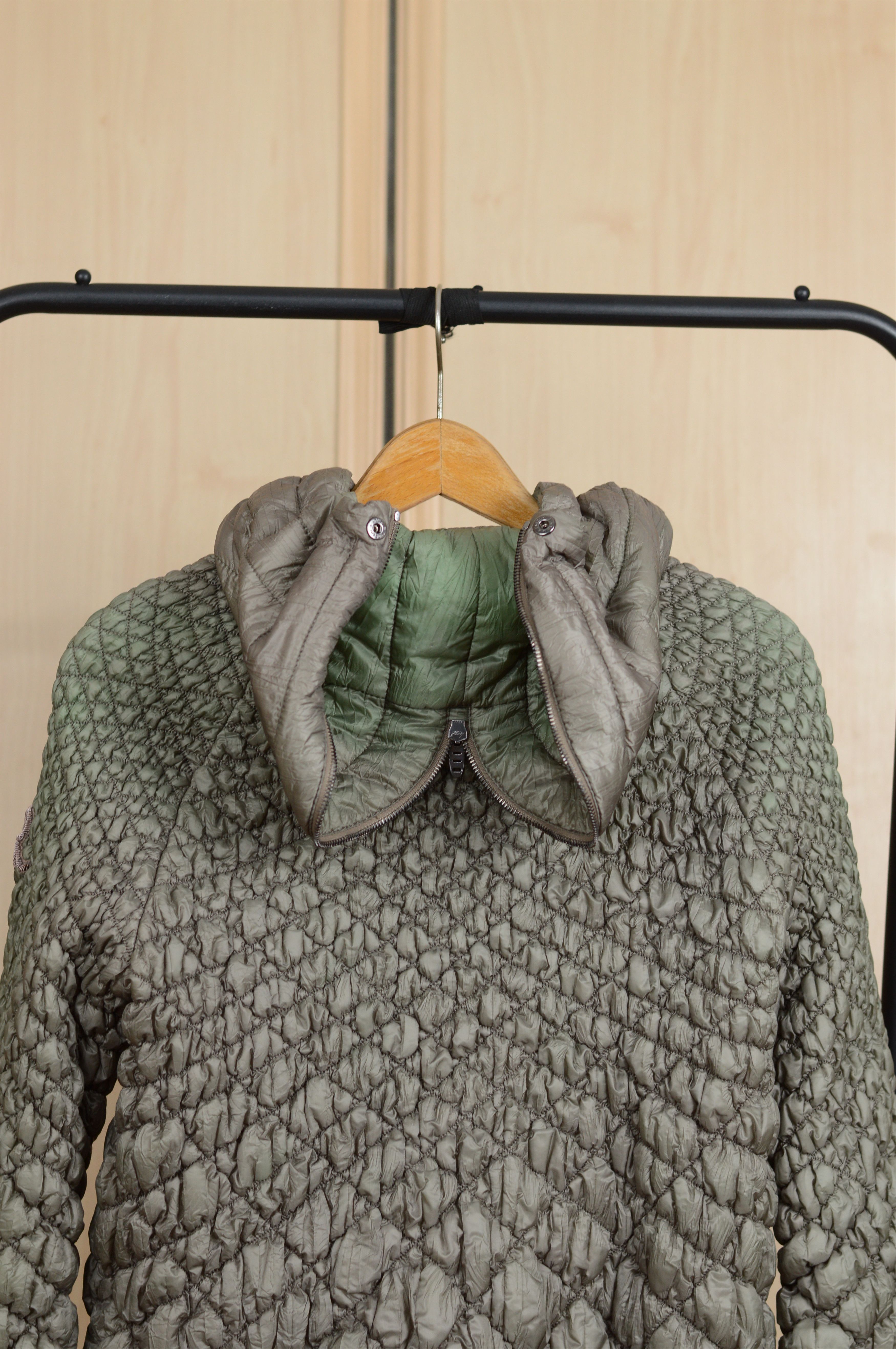 Ermanno Scervino Ermanno Scervino Quilted Hooded Jacket Olive Green Size S / US 4 / IT 40 - 8 Thumbnail