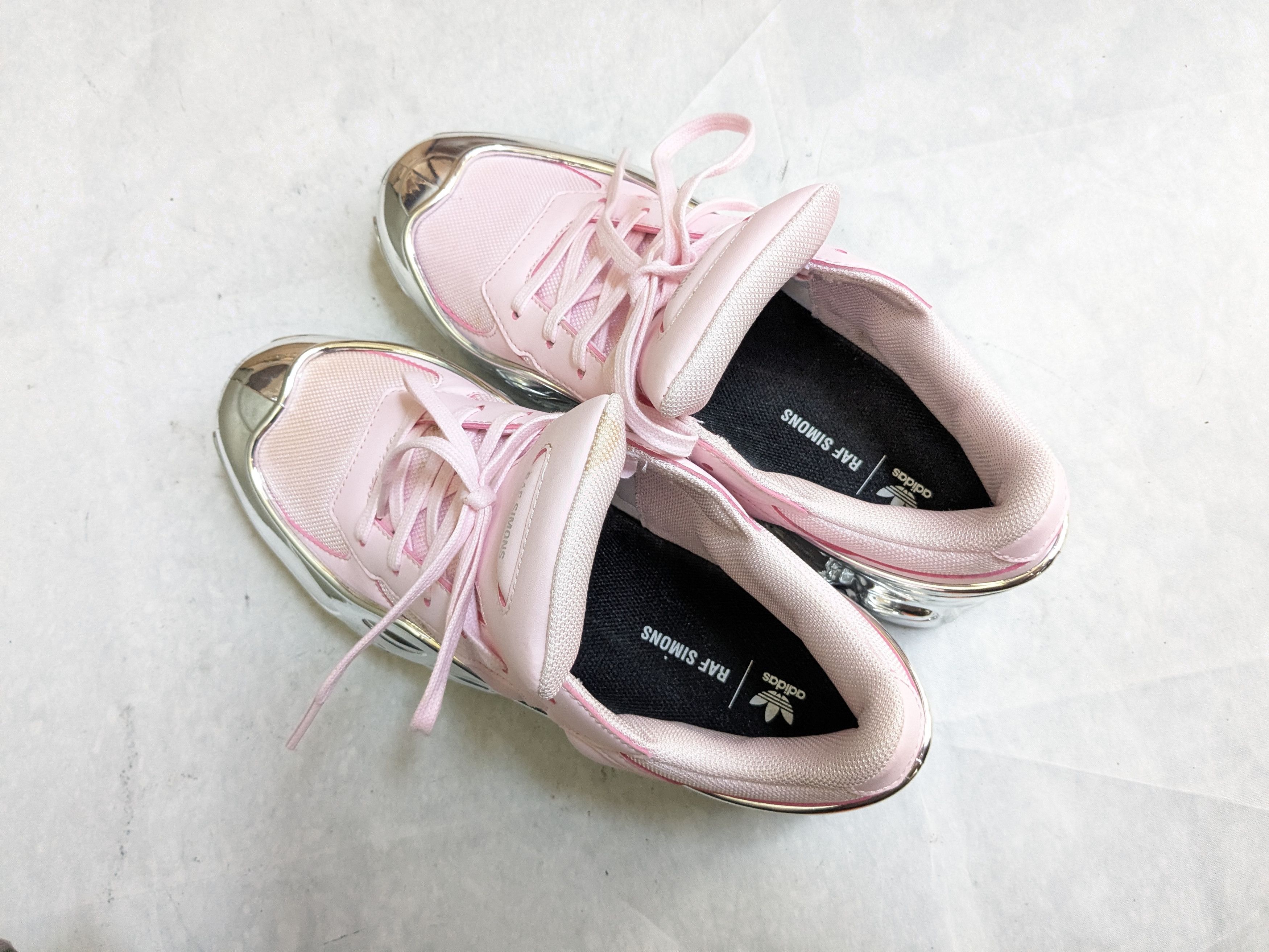 Adidas × Raf Simons Adidas Ozweego Mirrored Pink 9.5 Silver Chrome Size US 9.5 / EU 42-43 - 13 Thumbnail