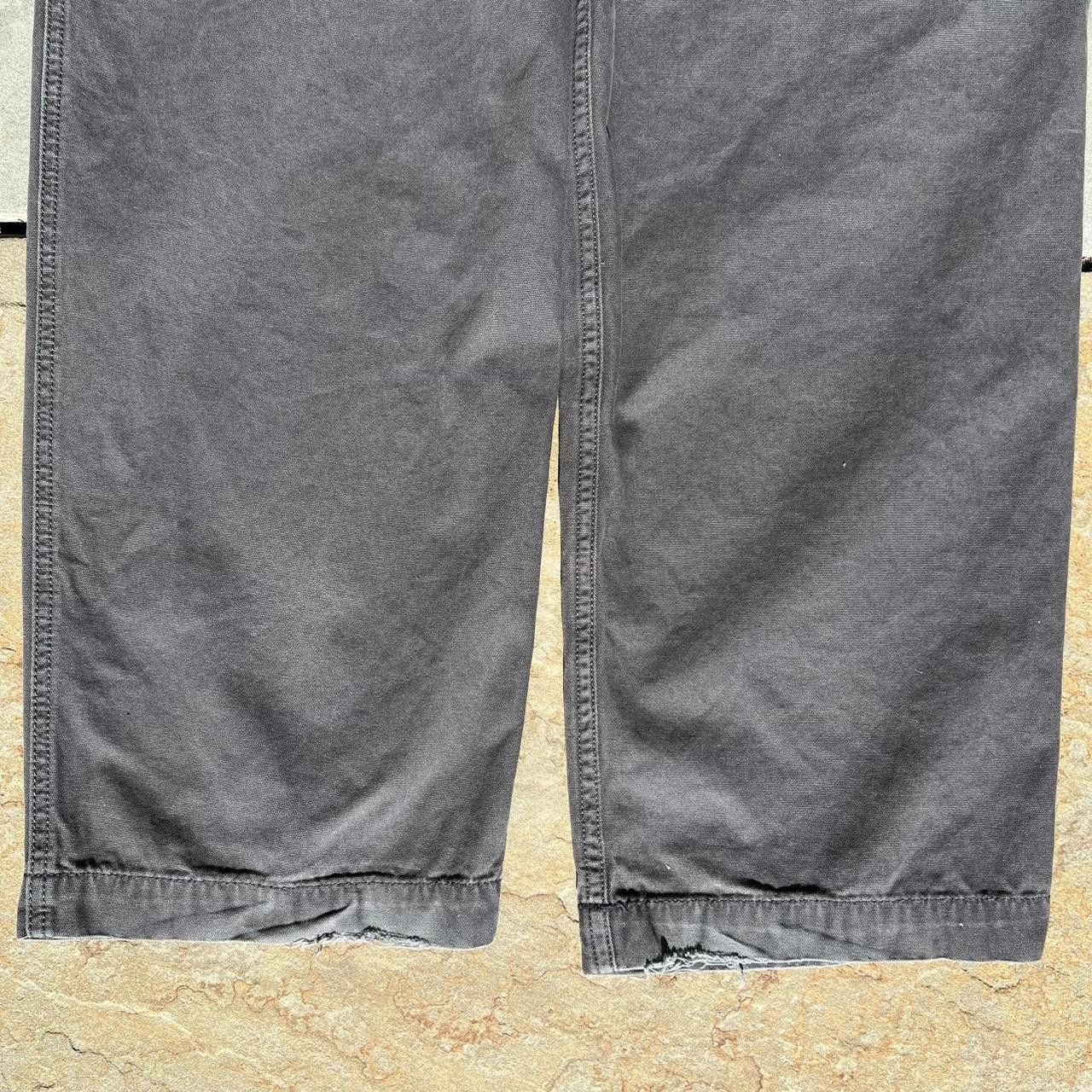 Dockers Y2K Grey Faded Distressed Canvas Utility Fatigue Work Pants Size US 38 / EU 54 - 6 Thumbnail