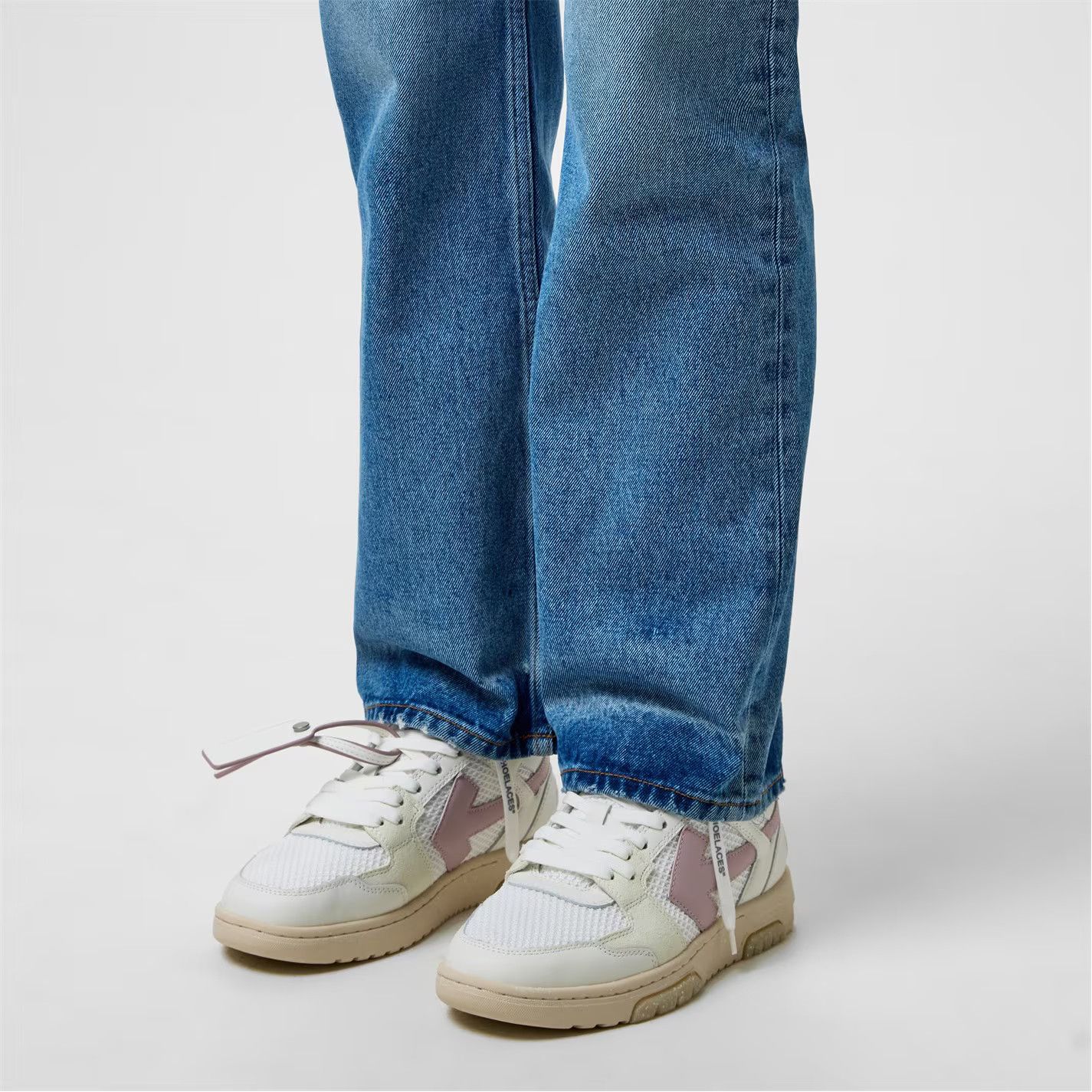 Off-White o1g2r1mq1224 Office Trainer in White & Lilac Size US 6 / IT 36 - 5 Thumbnail
