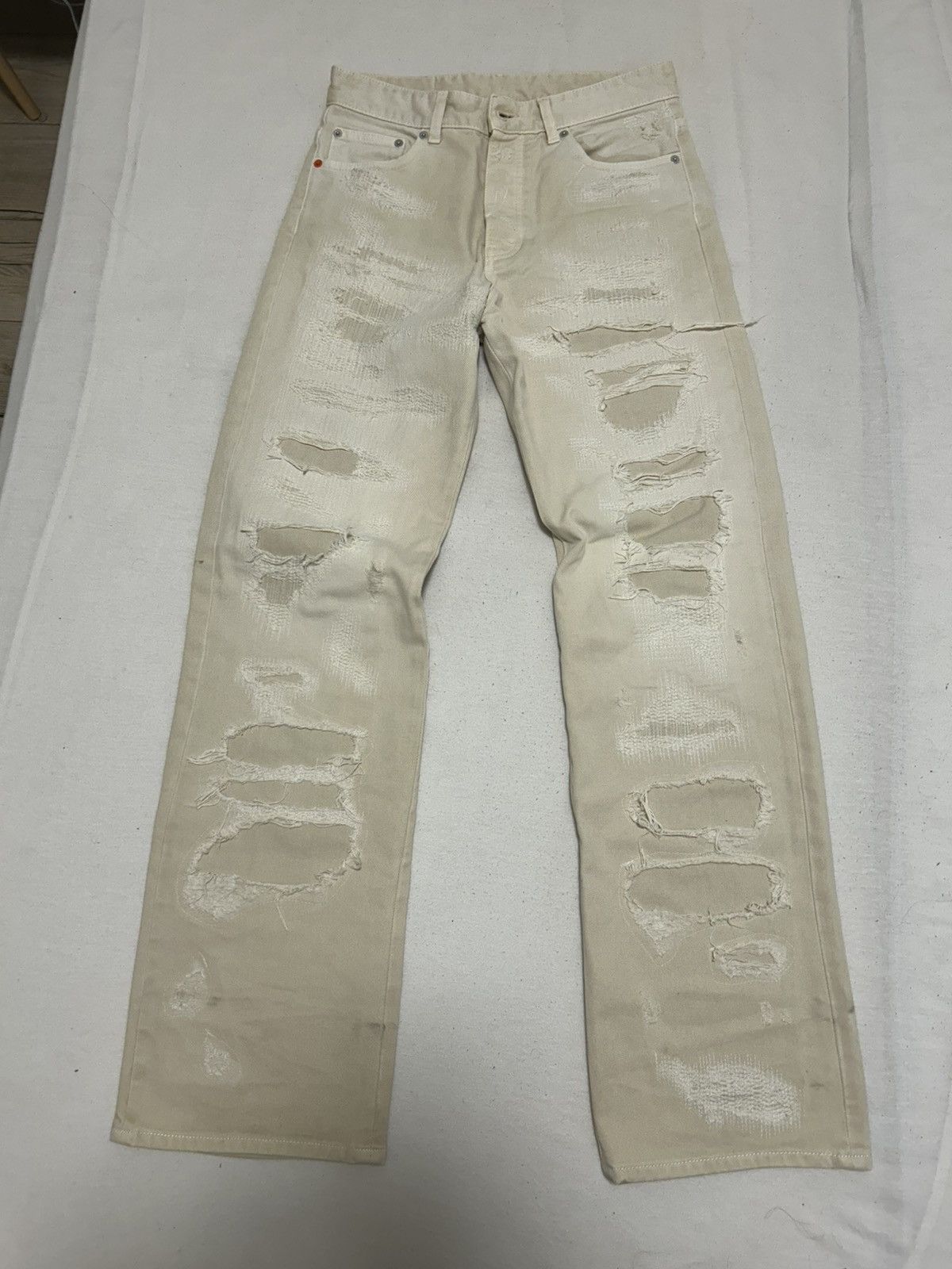 Heron Preston Heron Preston Distressed Straight-Leg Jeans Size US 28 / EU 44 - 1 Thumbnail