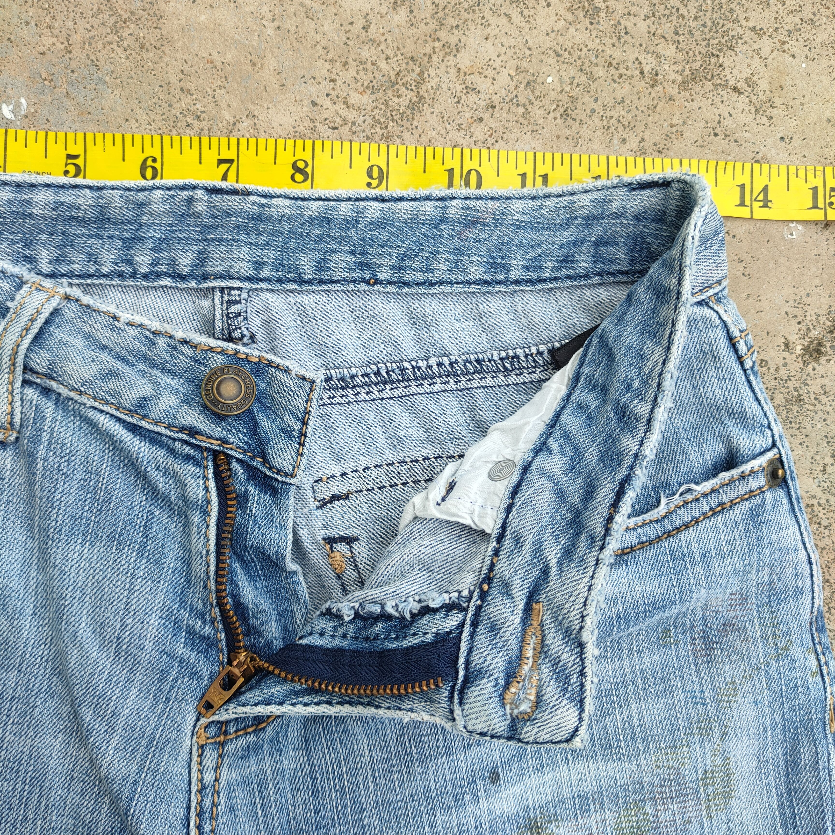 Japanese Brand VINTAGE JAPANESE FLARE FADED JEANS DENIM PANTS Size US 26 / EU 42 - 9 Thumbnail