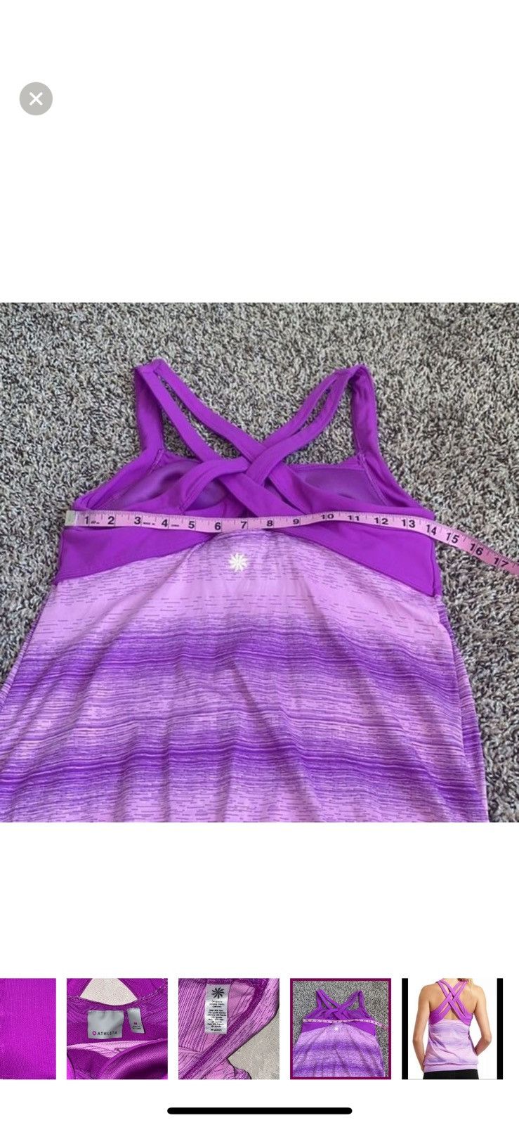 Athleta Athleta medium stride crunch and punch tank top Size M / US 6-8 / IT 42-44 - 8 Thumbnail