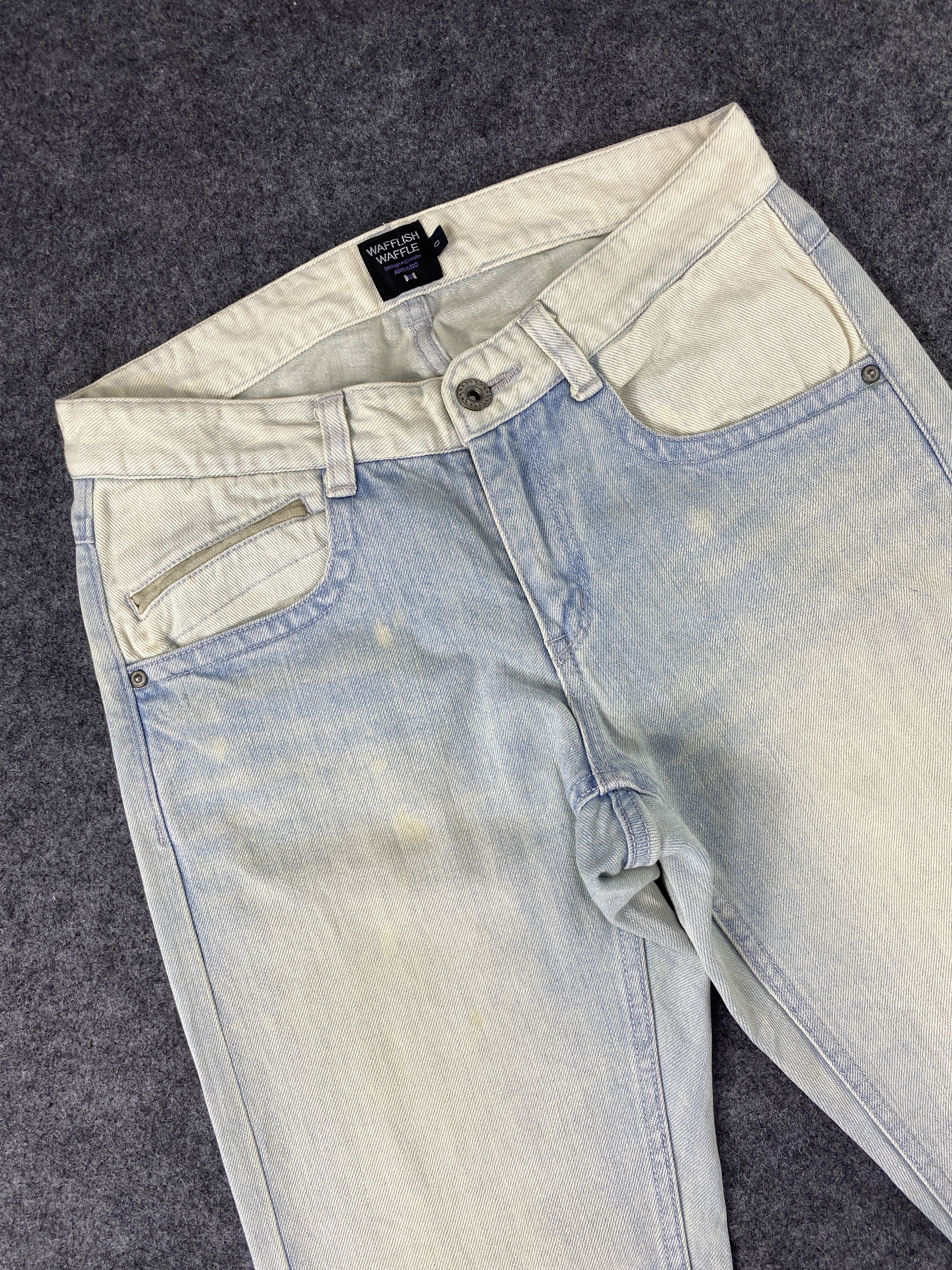 Japanese Brand Waffling Waffle Image+Create Artistic Jeans - J1126 Size US 30 / EU 46 - 5 Thumbnail