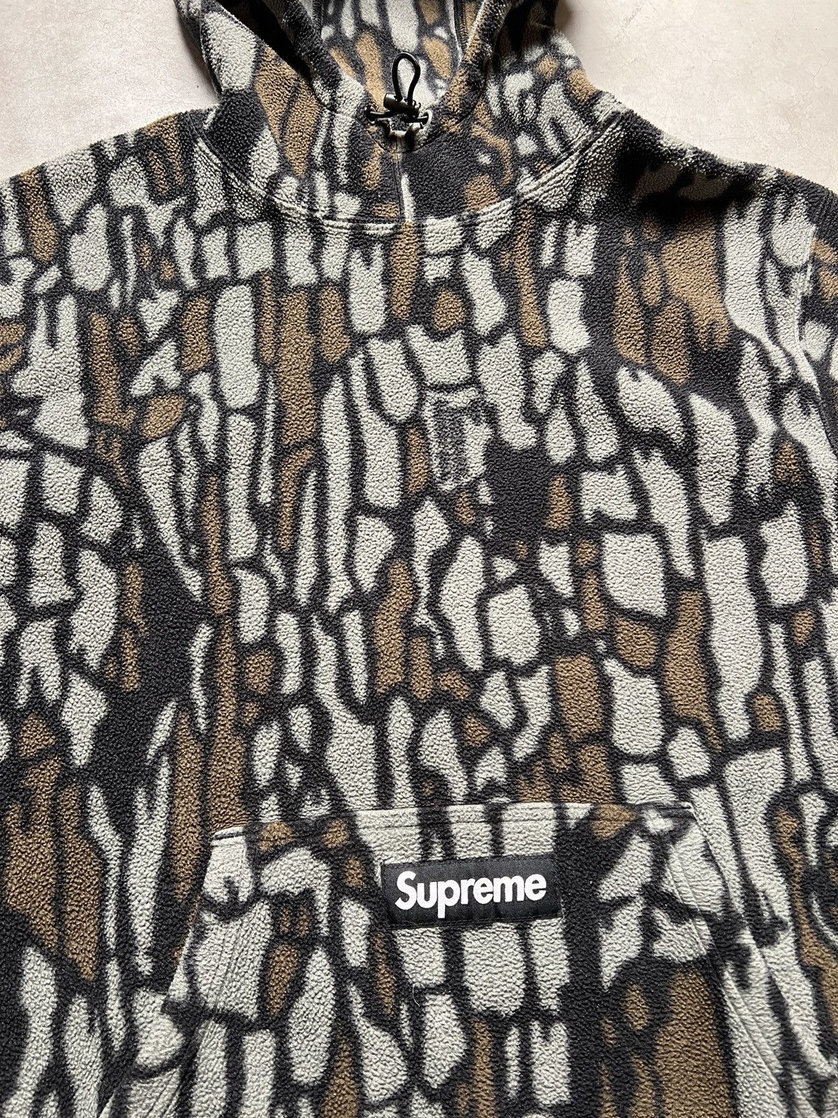 Supreme Supreme Polartec Hooded Sweatshirt Olive Treebark Camo Size US M / EU 48-50 / 2 - 5 Thumbnail