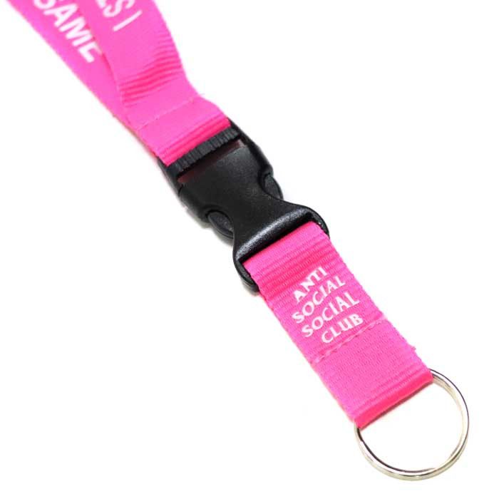 Anti Social Social Club DS White ASSC Choke yourself Pink Lanyard key chain FTP FOG Size ONE SIZE - 4 Thumbnail