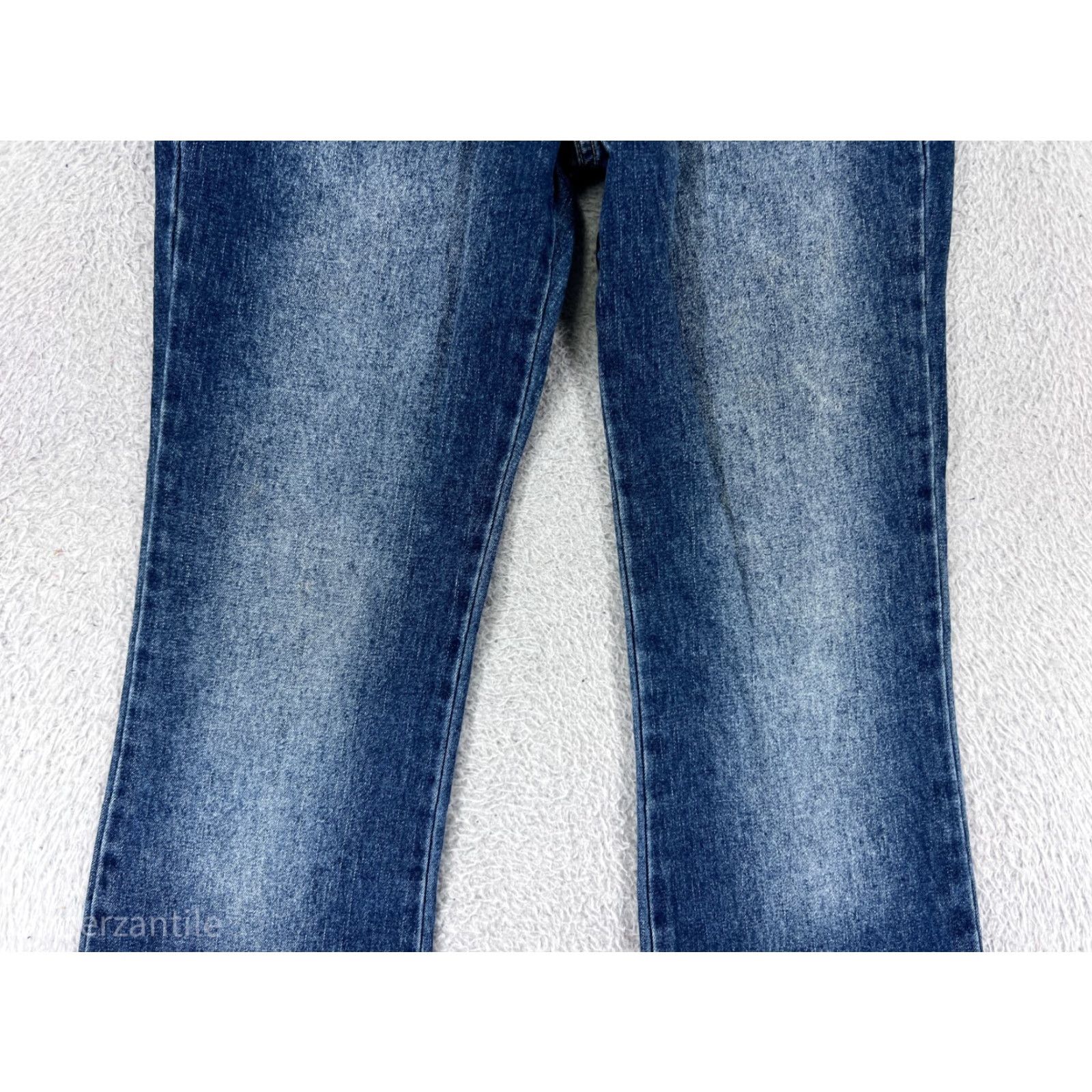 Denime Z. Cavaricci Jeans Womens 5 Blue Denim 100% Cotton Flared Low Rise 5-Pocket Design Vintage No N/A Size 27" / US 4 / IT 40 - 6 Thumbnail