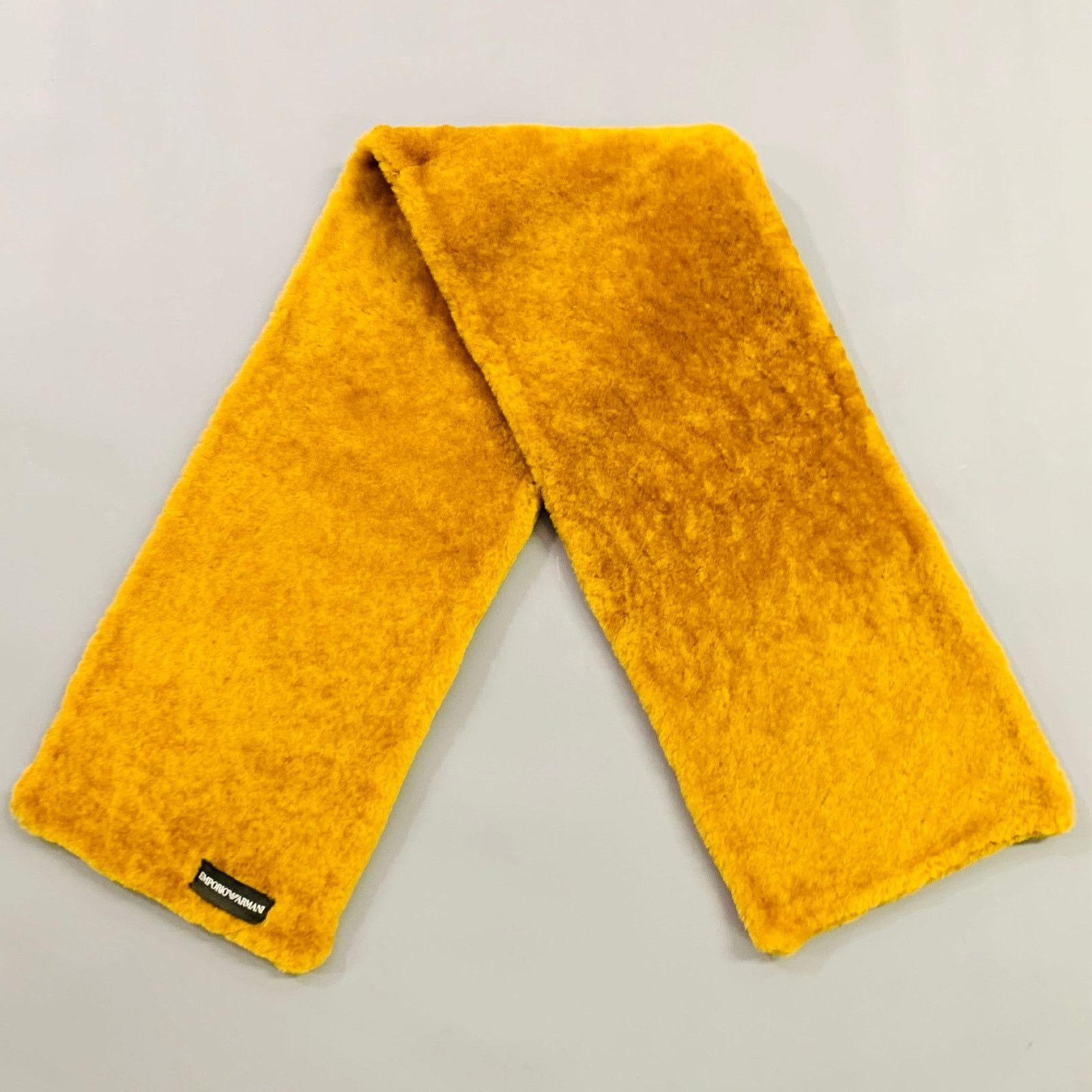 Emporio Armani EMPORIO ARMANI Camel Faux Fur Neck Scarf Size ONE SIZE - 1 Thumbnail
