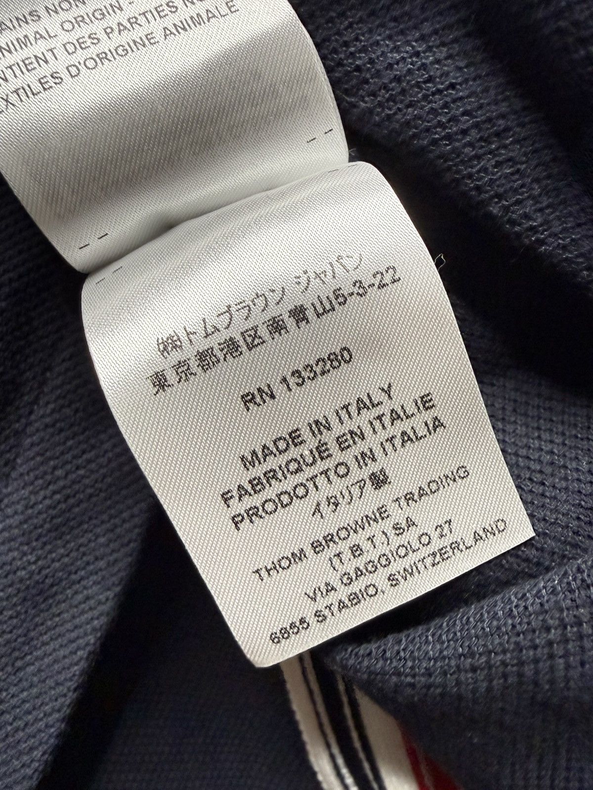 Thom Browne Thom Browne RWB Back Stripe Relaxed Fit Polo Size US L / EU 52-54 / 3 - 13 Thumbnail
