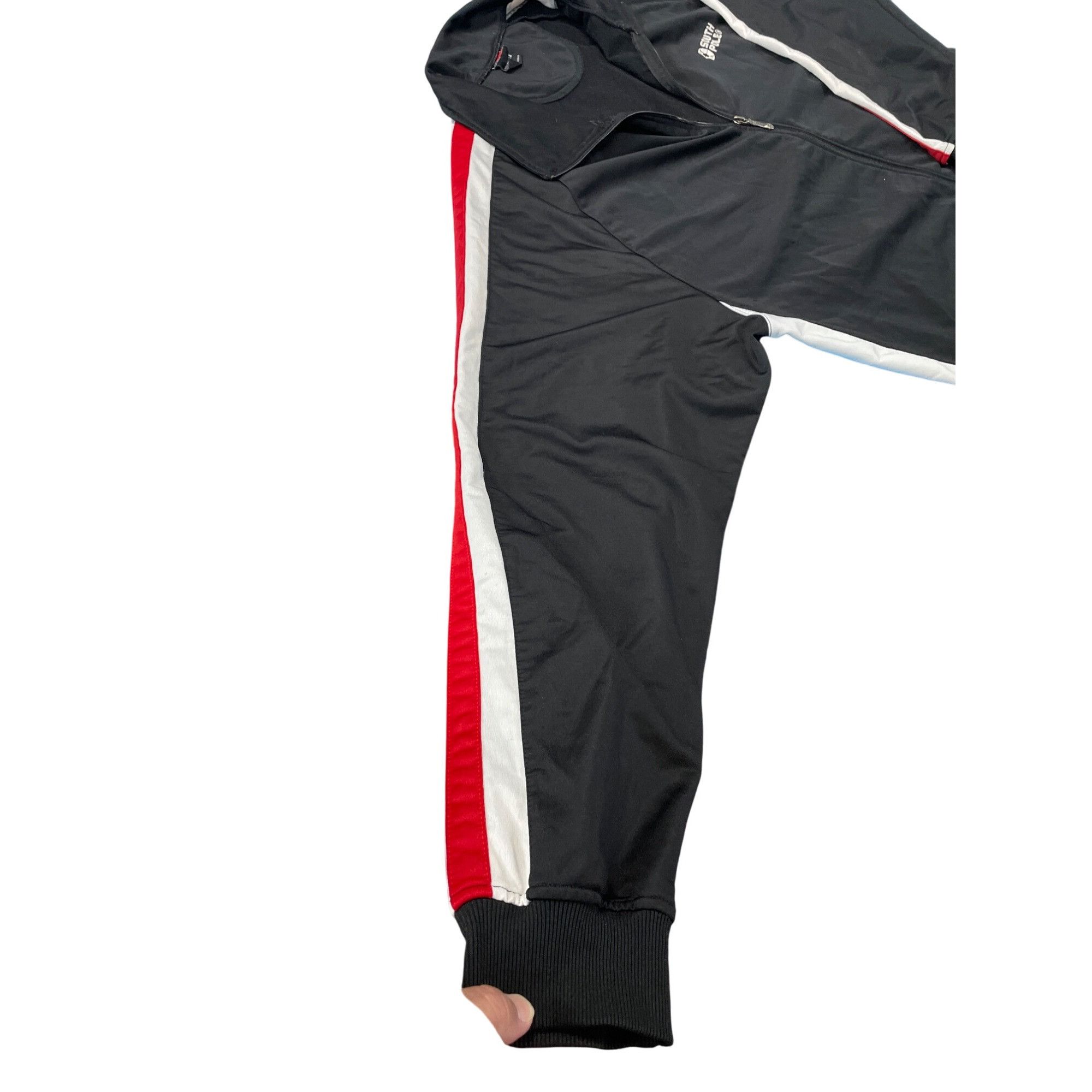 Southpole Southpole Mens VTG Black Track Jacket Red White Striped Size Size US XXL / EU 58 / 5 - 6 Thumbnail