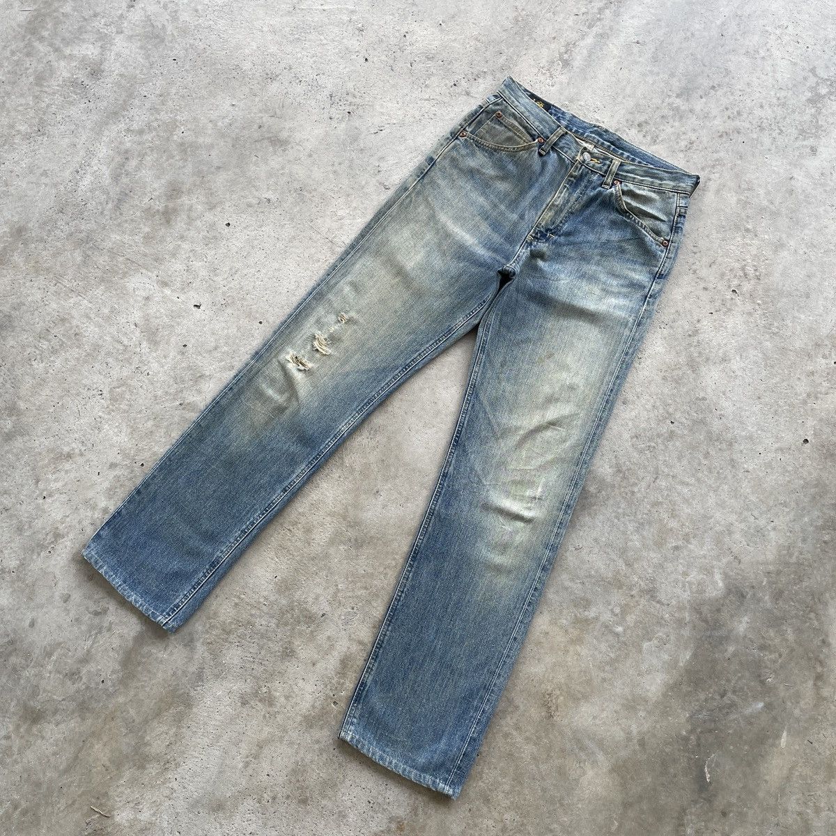 Japanese Brand Vintage Japan Lee Rusty Faded Distressed Jeans Denim Pants Size US 30 / EU 46 - 2 Thumbnail