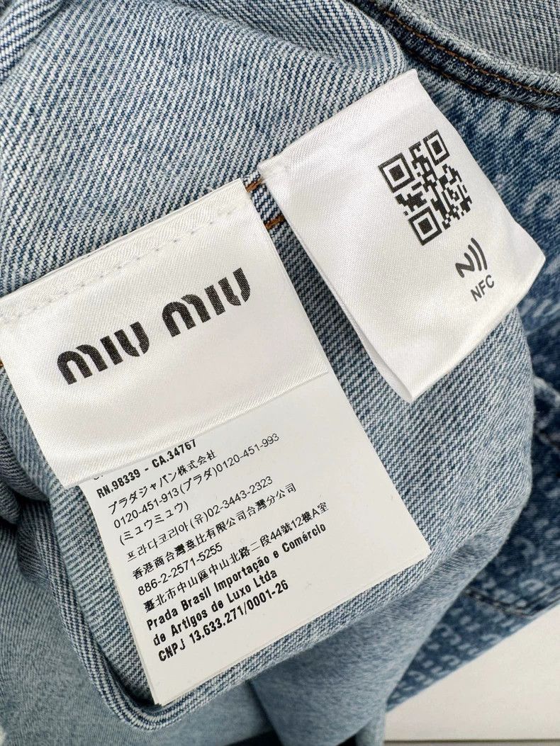 Prada Miumiu Denim Dress Worn Once in Great Condition-2506 Size M / US 6-8 / IT 42-44 - 4 Thumbnail