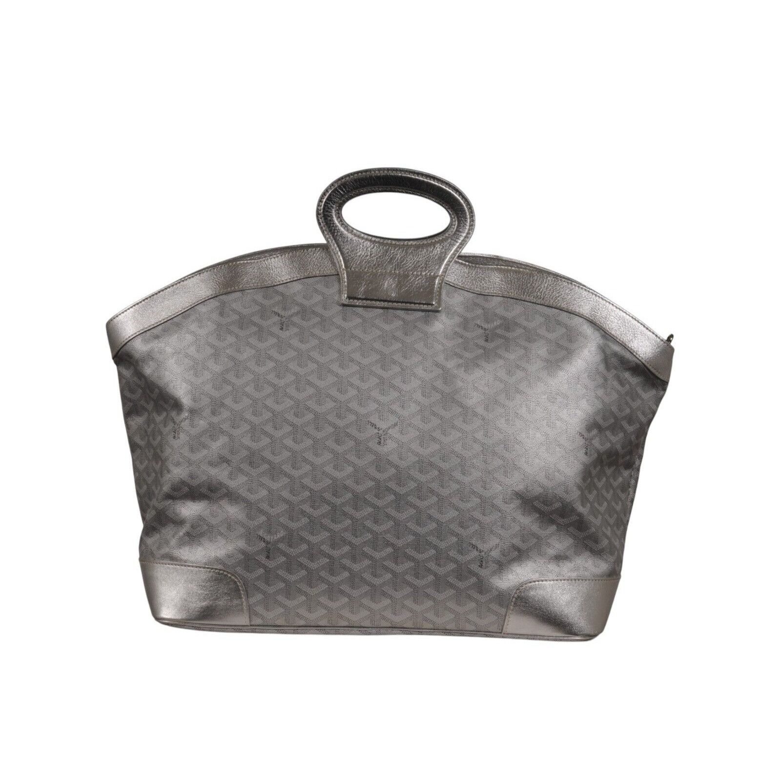 Goyard Beluga MM Tote Bag Silver Leather Carry On - 02497 Size ONE SIZE - 7 Thumbnail