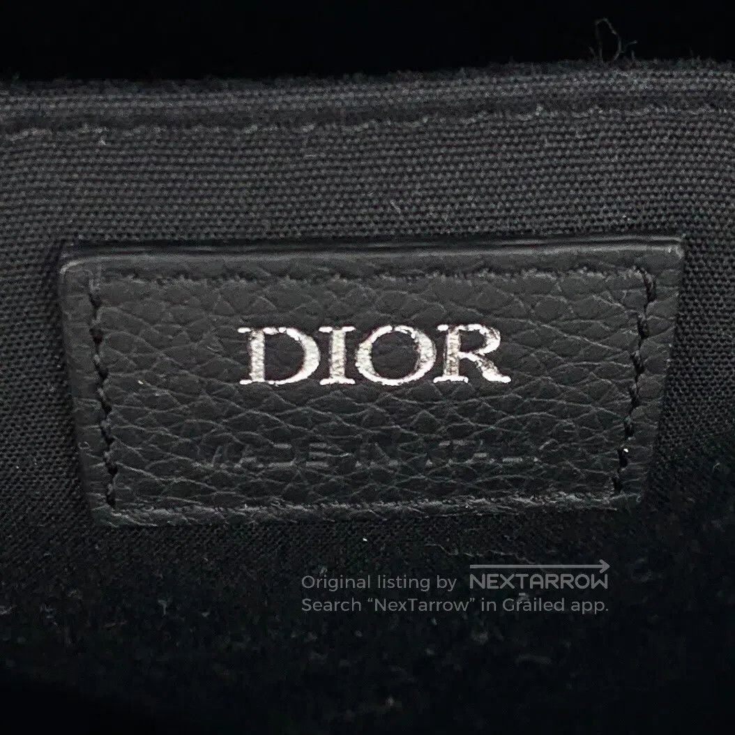 Dior Dior Color-Blocked Logo Jacquard Full-Print Cowhide Backpa Size ONE SIZE - 7 Thumbnail