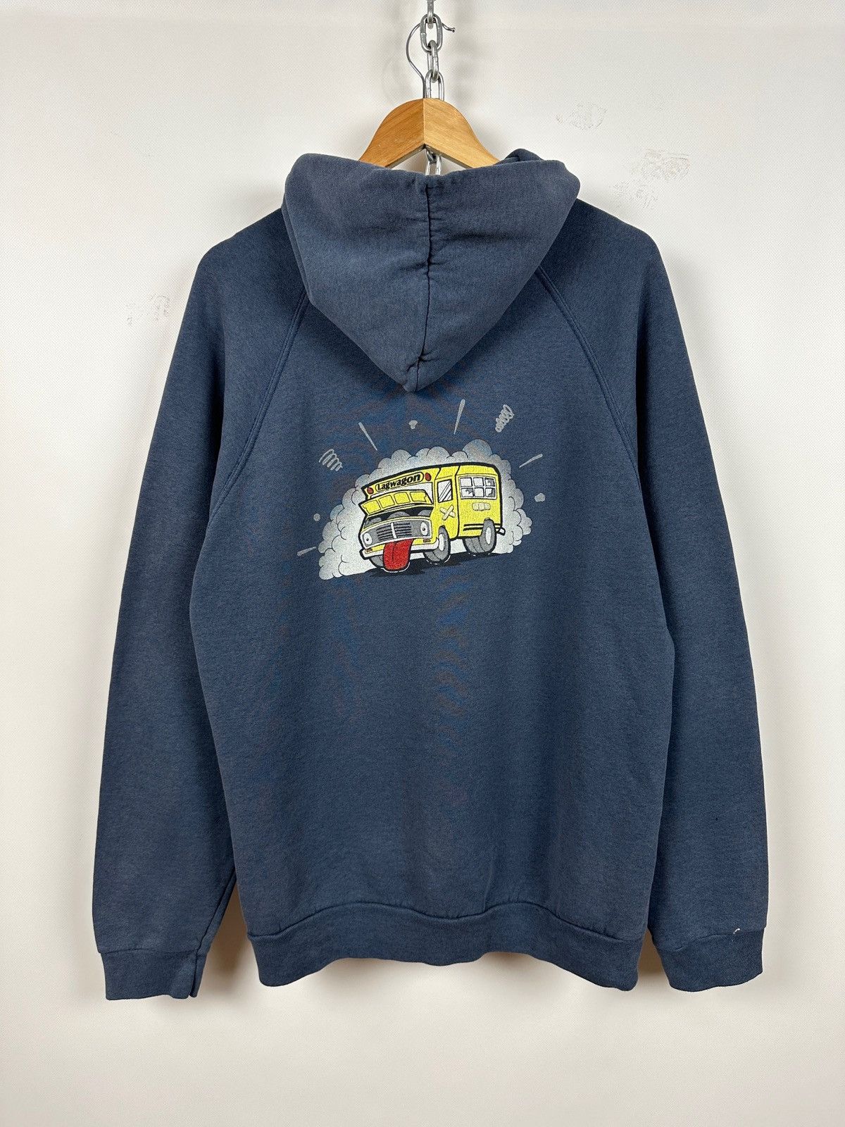 Band Tees Vintage Lagwagon Faded Blue School Bus Band Punk Hoodie Size US XL / EU 56 / 4 - 1 Thumbnail