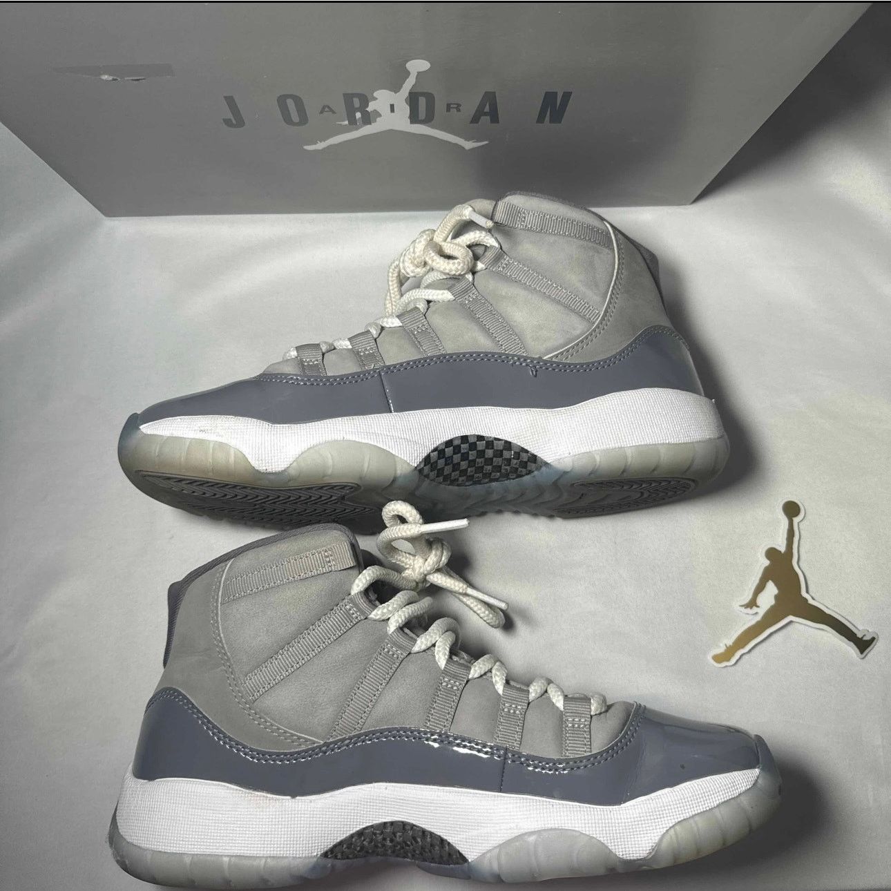 Jordan Brand × Nike Size 6.5 - Air Jordan 11 Retro GS Cool Grey 2021 Men's Shoes Size US 6.5 / EU 39-40 - 3 Thumbnail