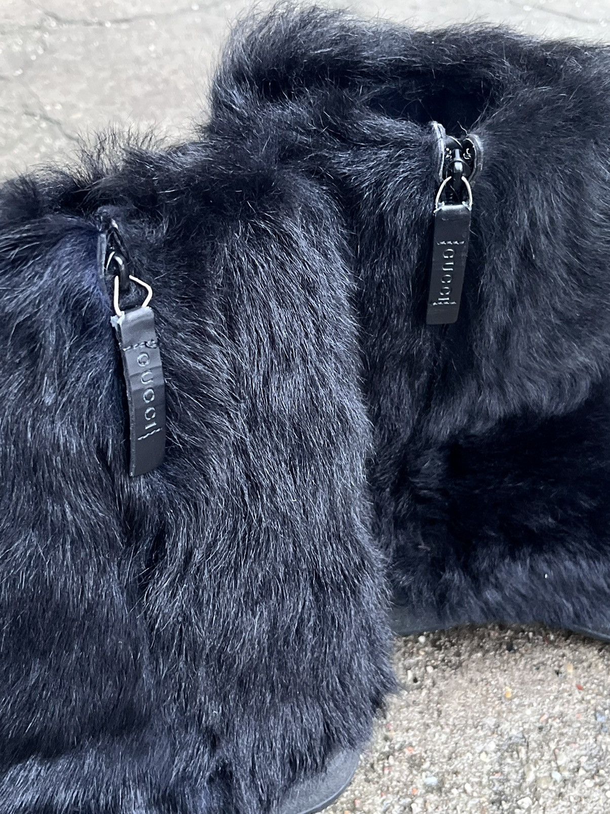 Gucci Tom Ford AW98 Goat Fur Boots Avantgarde shoes