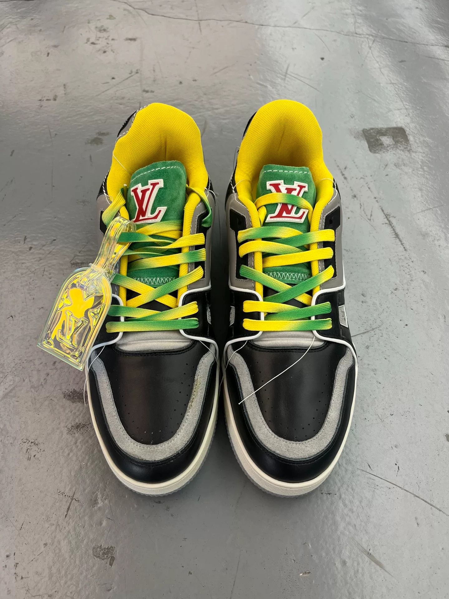 Louis Vuitton LV Trainer Jamaica Colorway Size US 10 / EU 43 - 1 Thumbnail