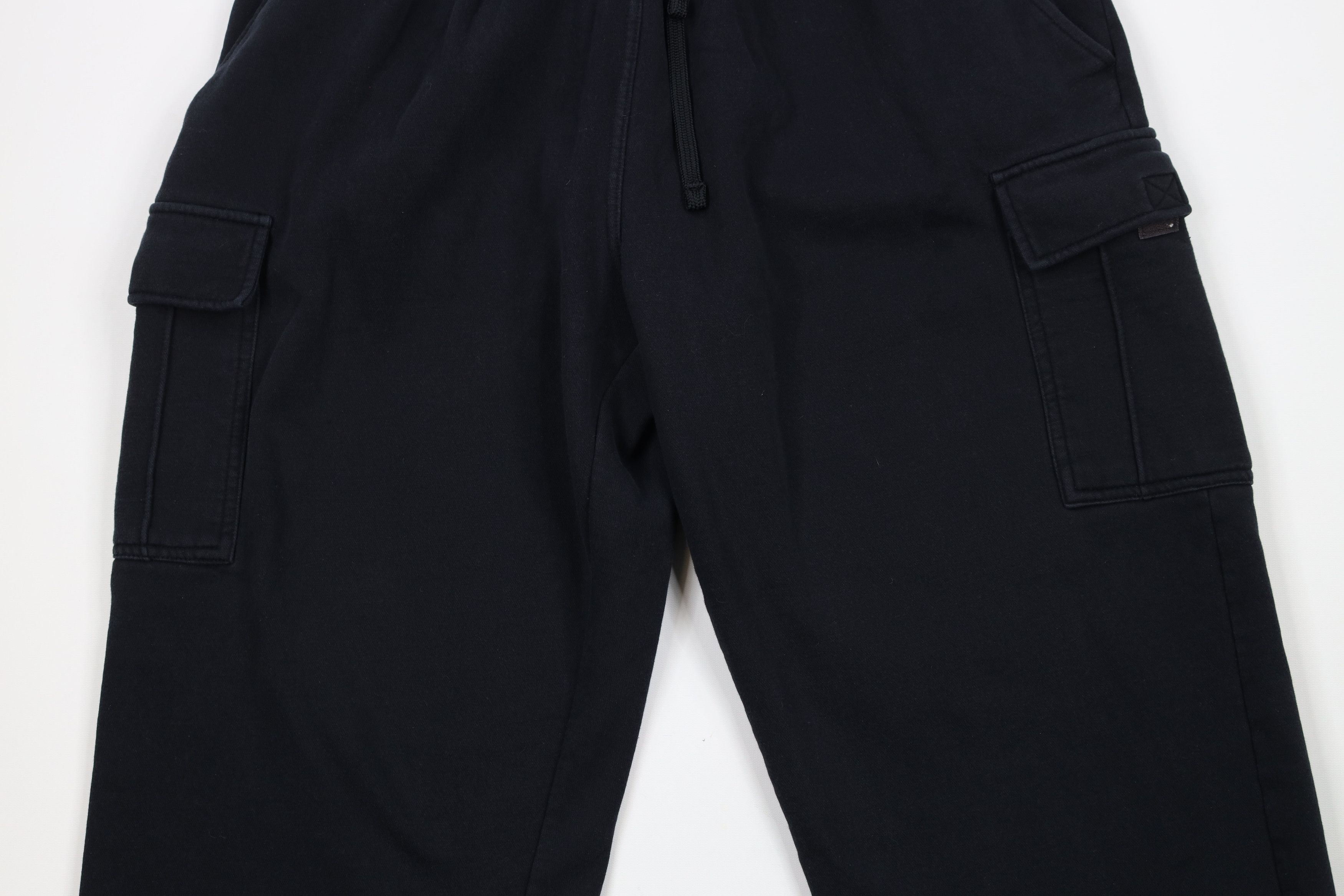 Vintage Vintage 90s Streetwear Fit Wide Leg Cargo Sweatpants Black Size 36 - 3 Thumbnail