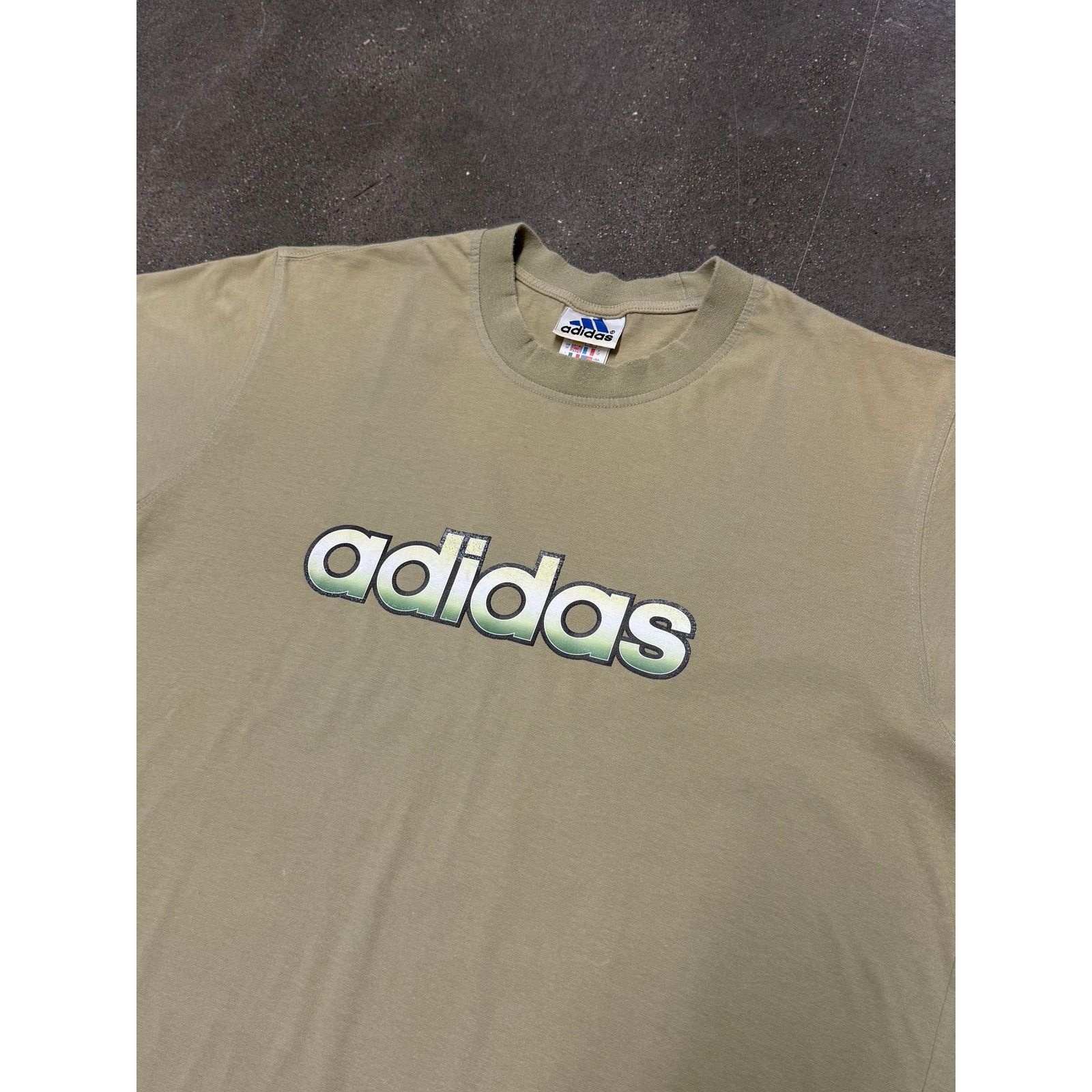Adidas Vintage 1990s Adidas Soccer T-Shirt Size US L / EU 52-54 / 3 - 3 Thumbnail