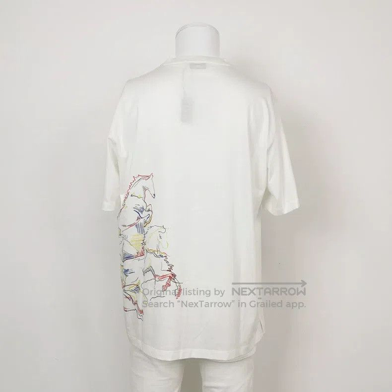 Hermes Hermes Pure Cotton Patterned Round Neck T-shirt Size US L / EU 52-54 / 3 - 2 Thumbnail