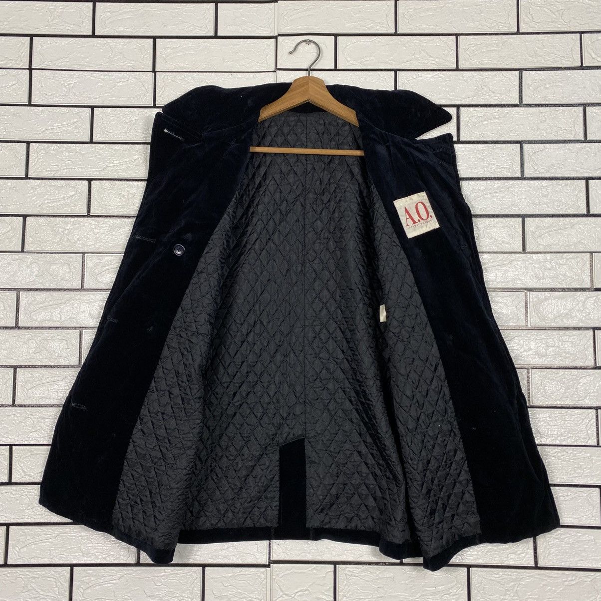 Yohji Yamamoto 📌Vintage Chore Velvet Jacket Atsuki Onishi Double Breast Size US M / EU 48-50 / 2 - 14 Thumbnail